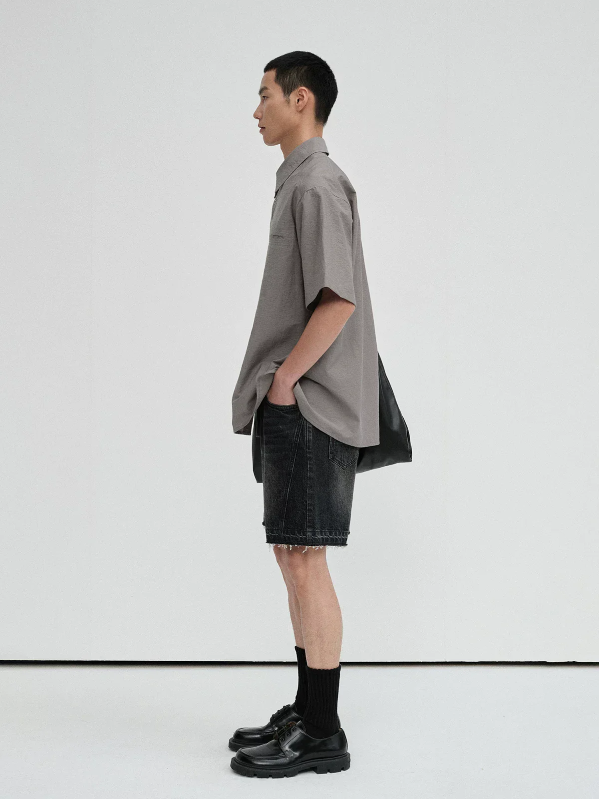 Salt-Shrunk Pima Blend Short-Sleeve Shirt - Image 3