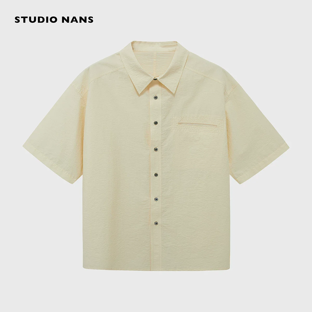 Salt-Shrunk Pima Blend Short-Sleeve Shirt - Image 8