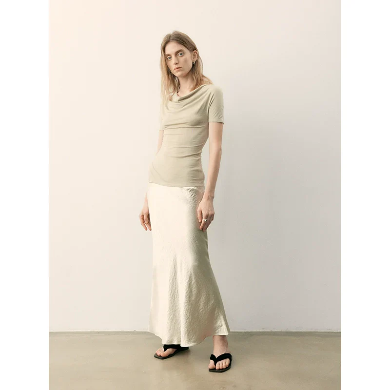 Satin Fishtail Skirt - Image 2