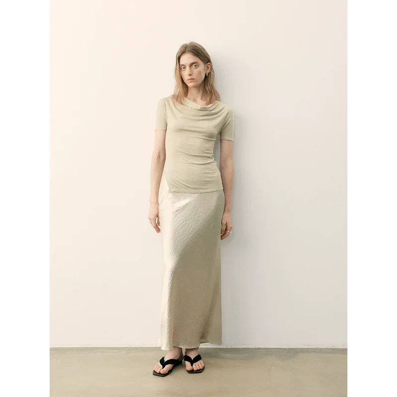 Satin Fishtail Skirt - Image 3