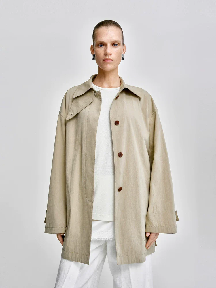 Scarf Collar Jacket - Image 4