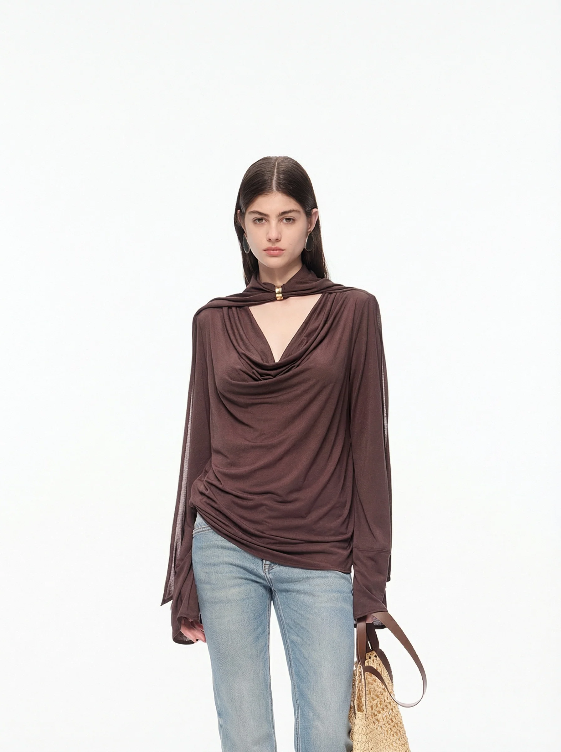 Scarf Cowl Top - Image 6