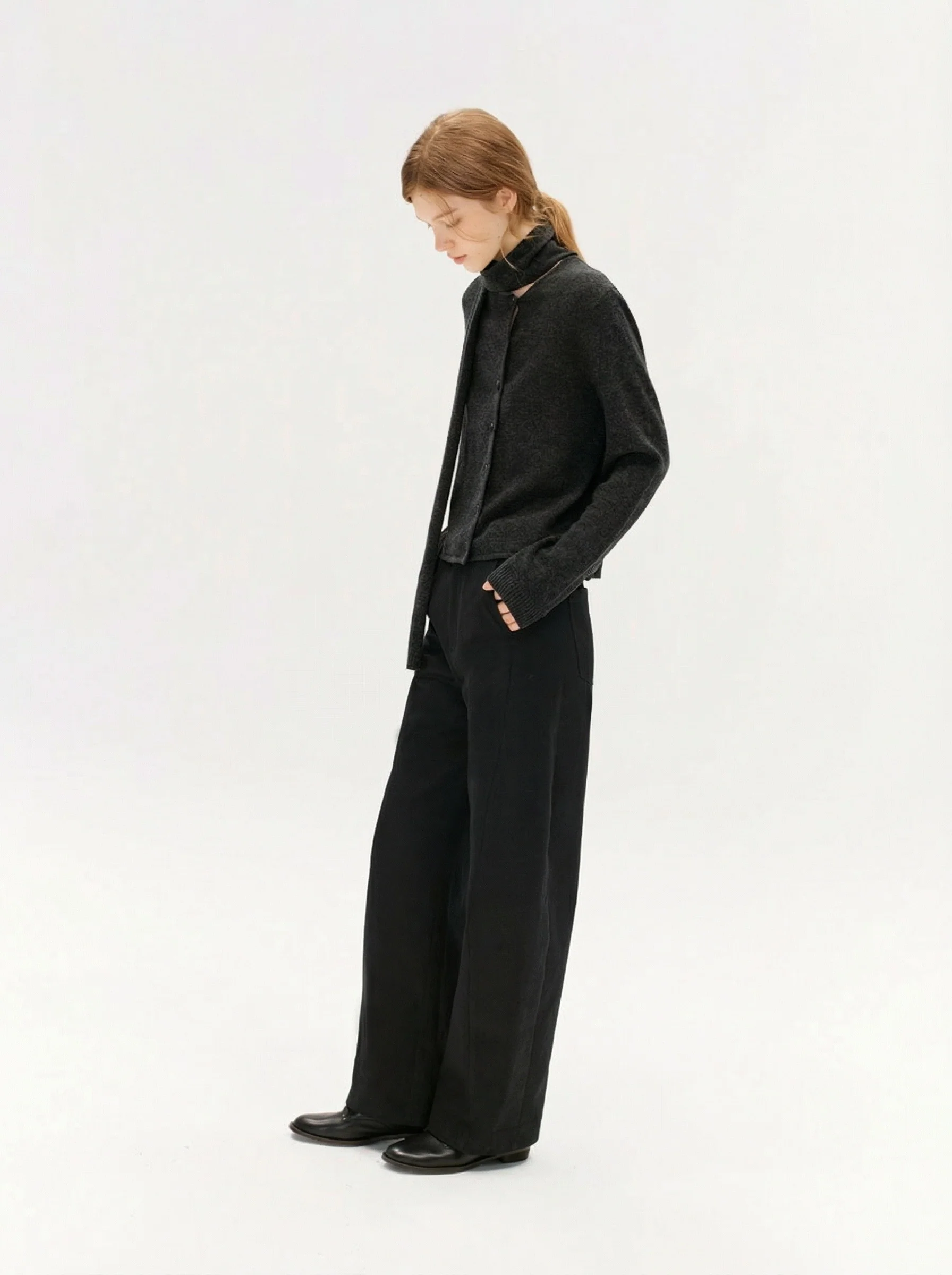 Scarf Neck Cardigan - Image 2