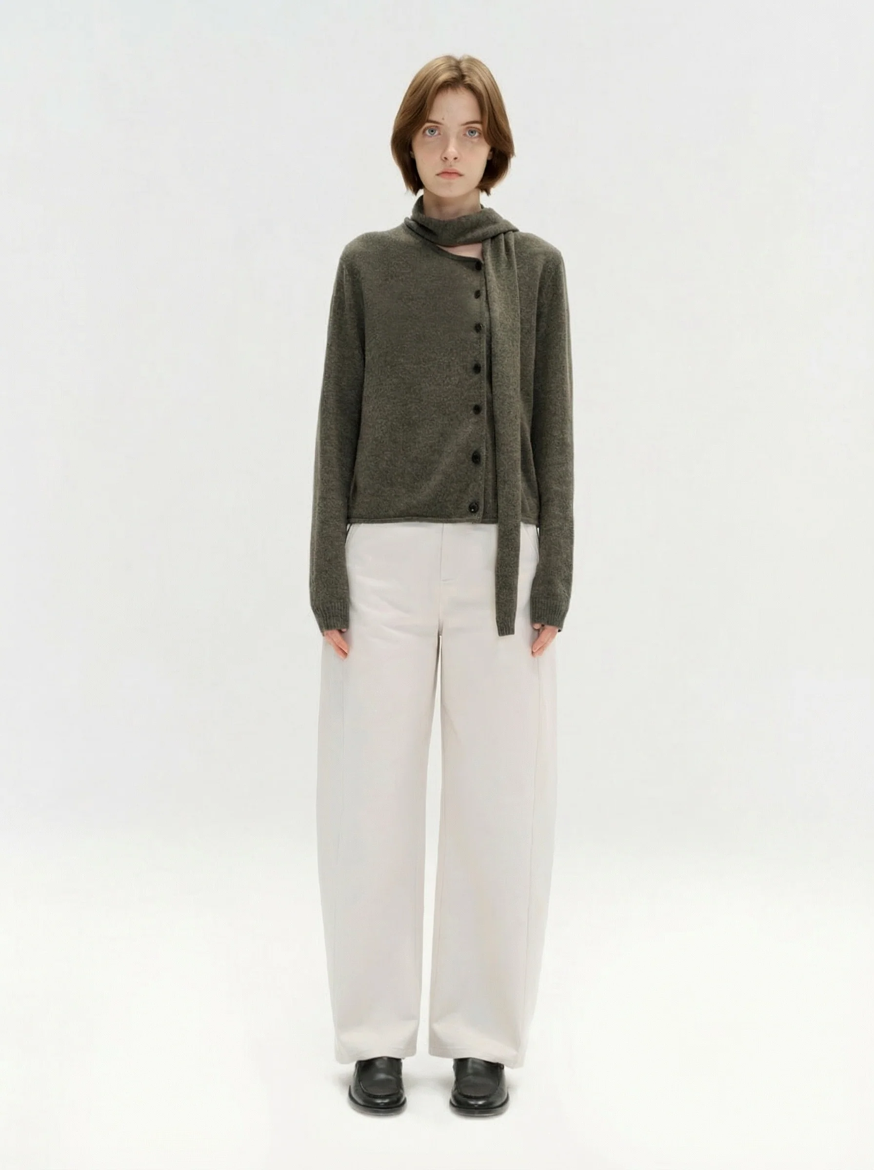 Scarf Neck Cardigan - Image 3