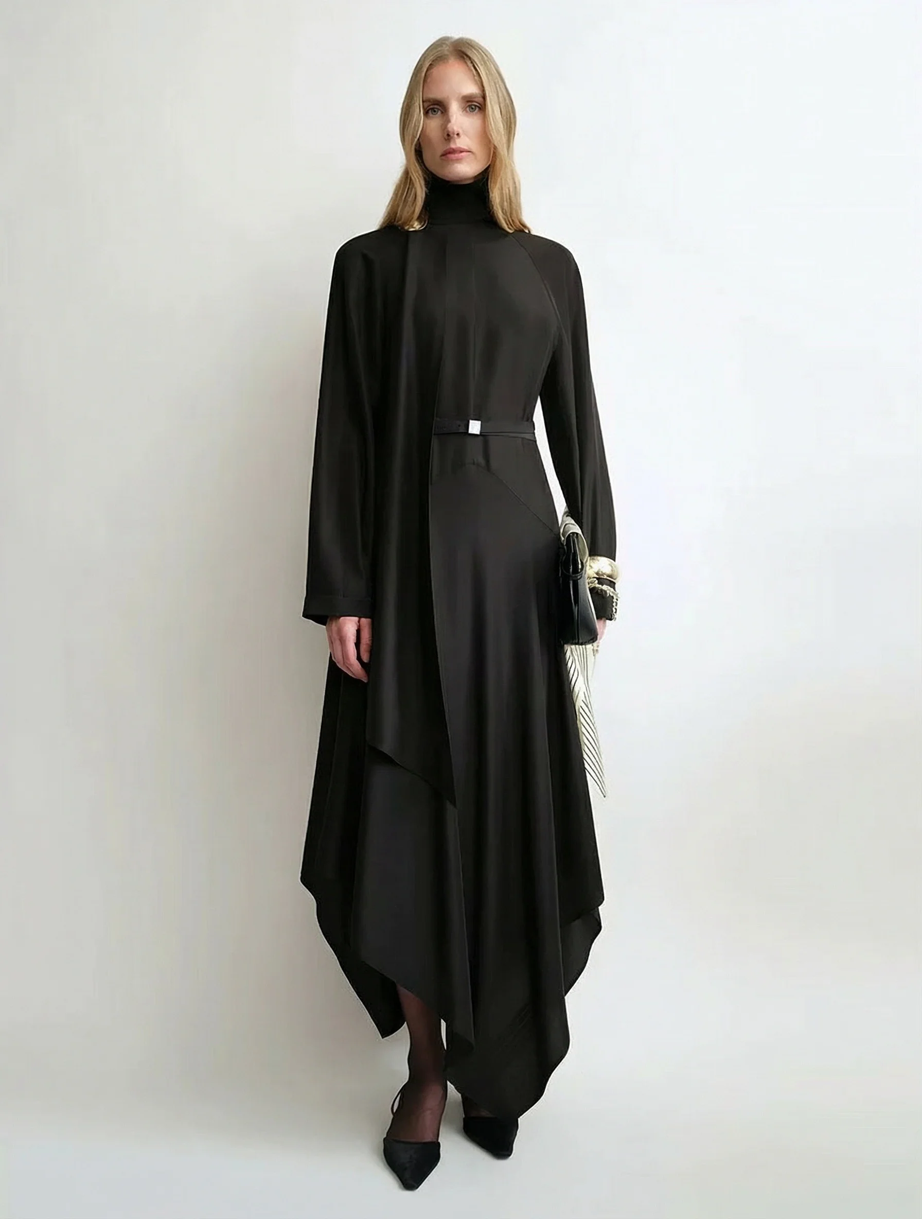 Scarf Neck Handkerchief Dress - Image 6
