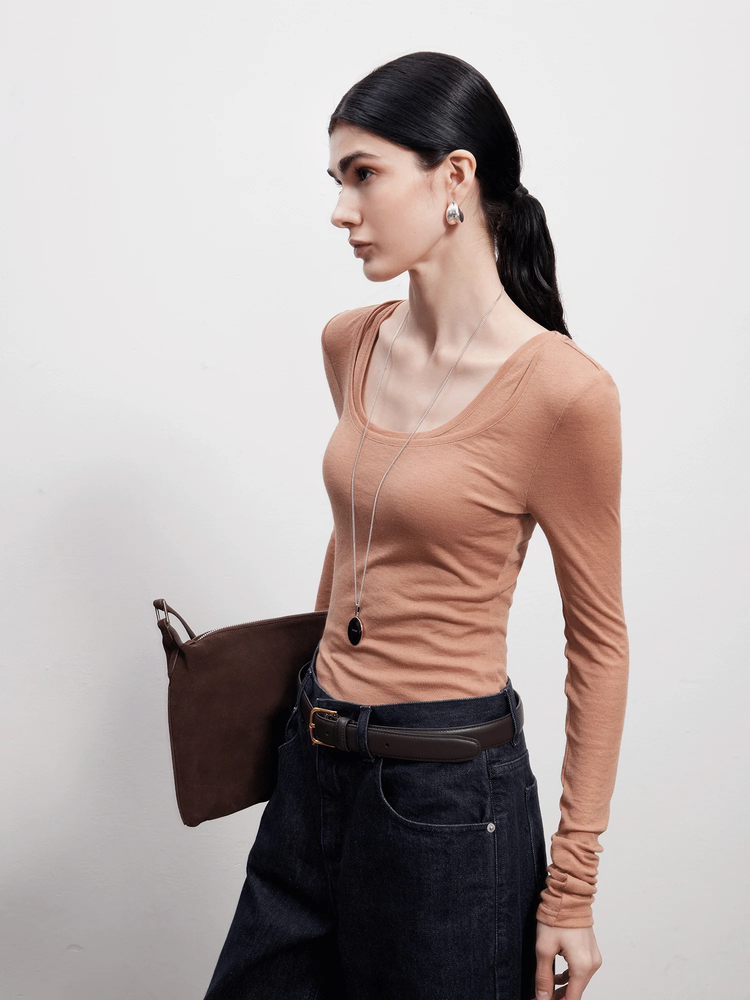 Scoop-Neck Long Sleeve & Tank Set - Image 3
