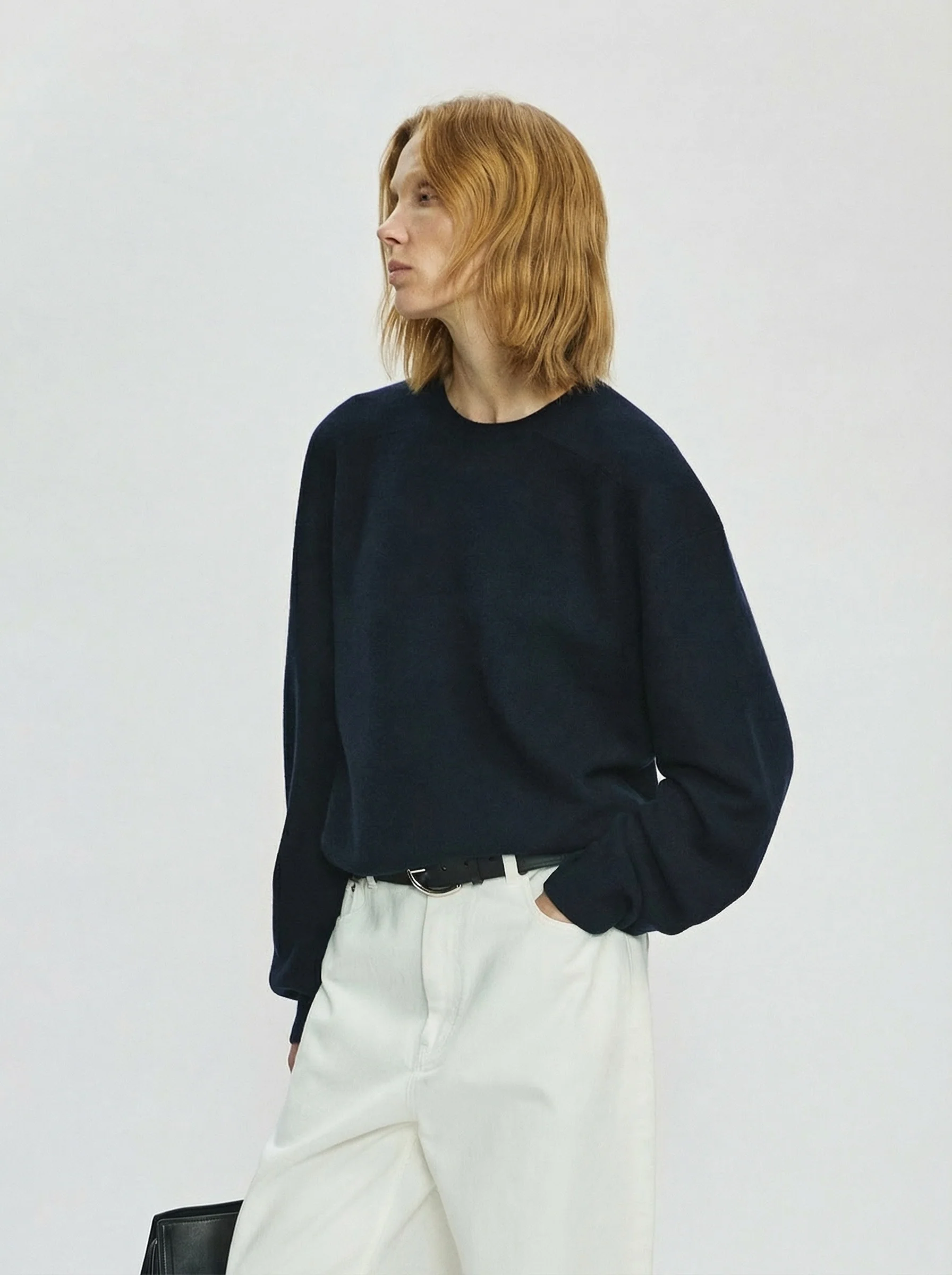 Sculpted Crewneck Sweater
