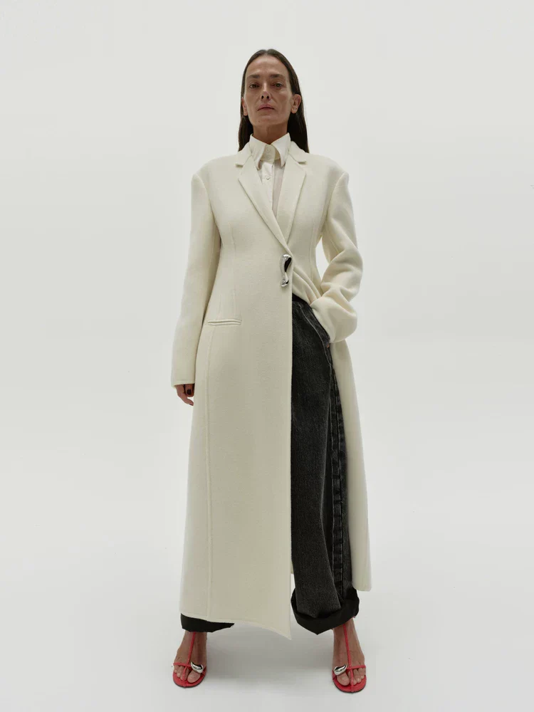 Sculptural Clasp Coat