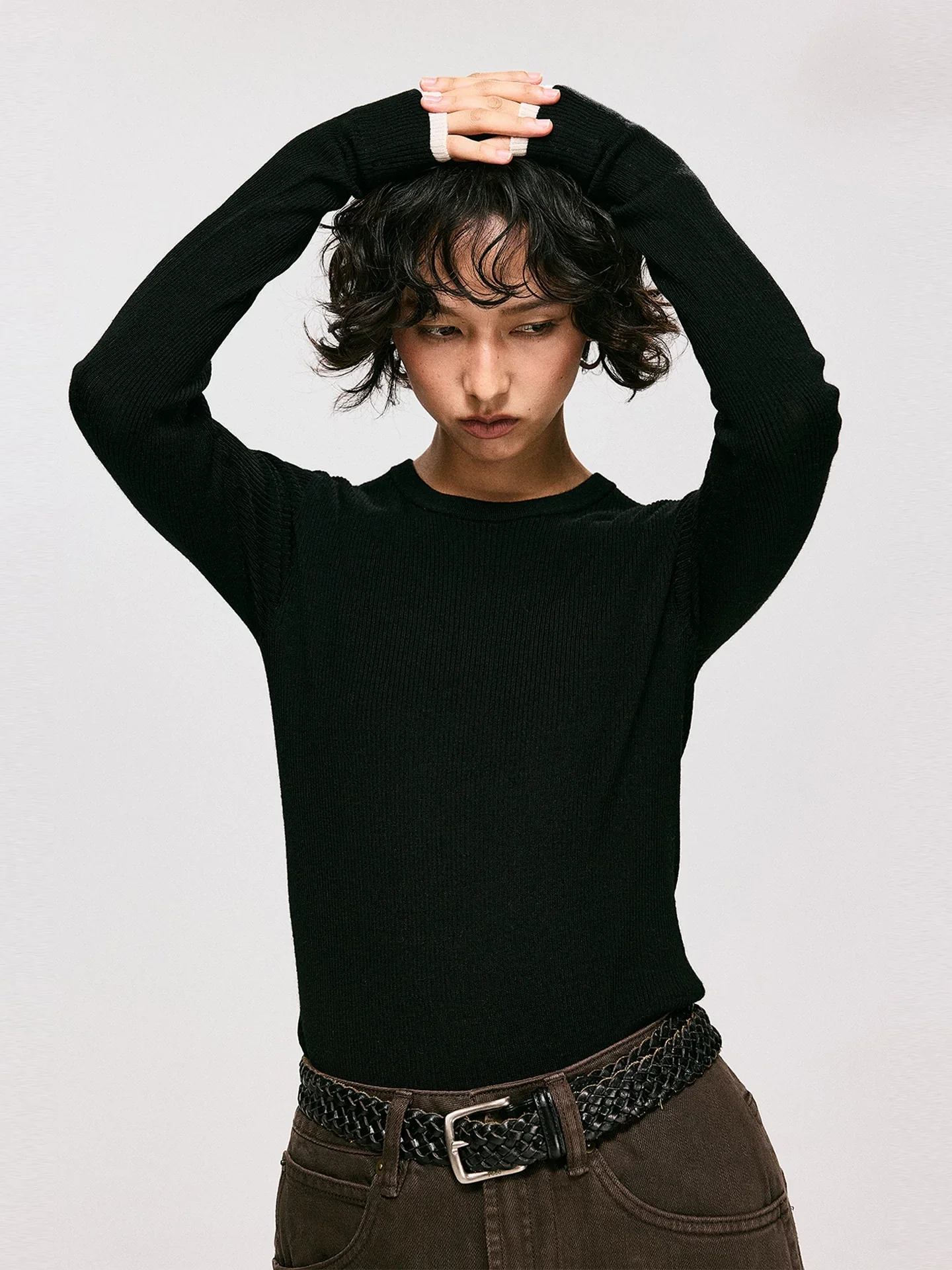 Seamless Merino Rib Sweater - Image 2