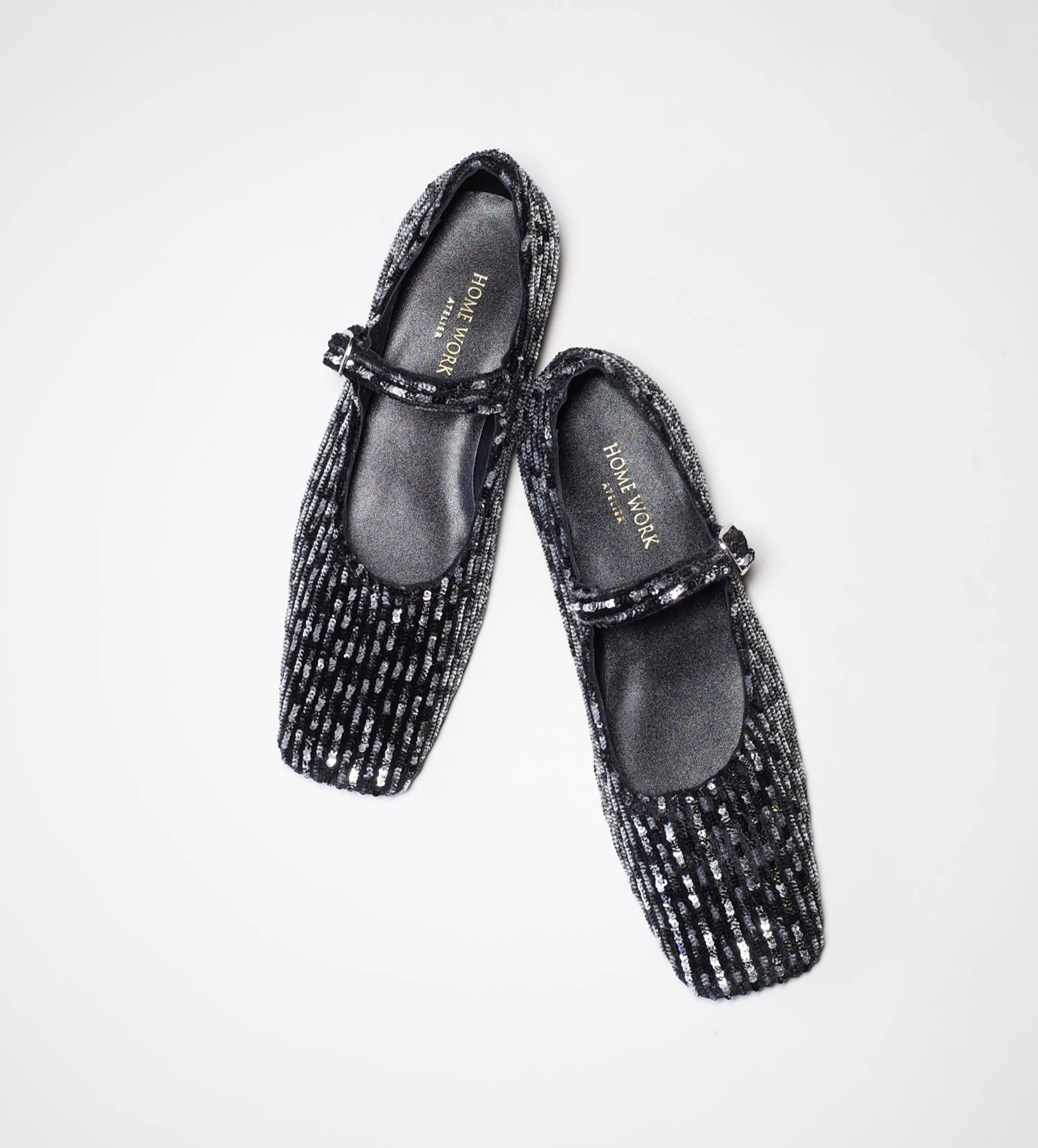 Sequined Velvet Mary Jane Shoes - Image 2
