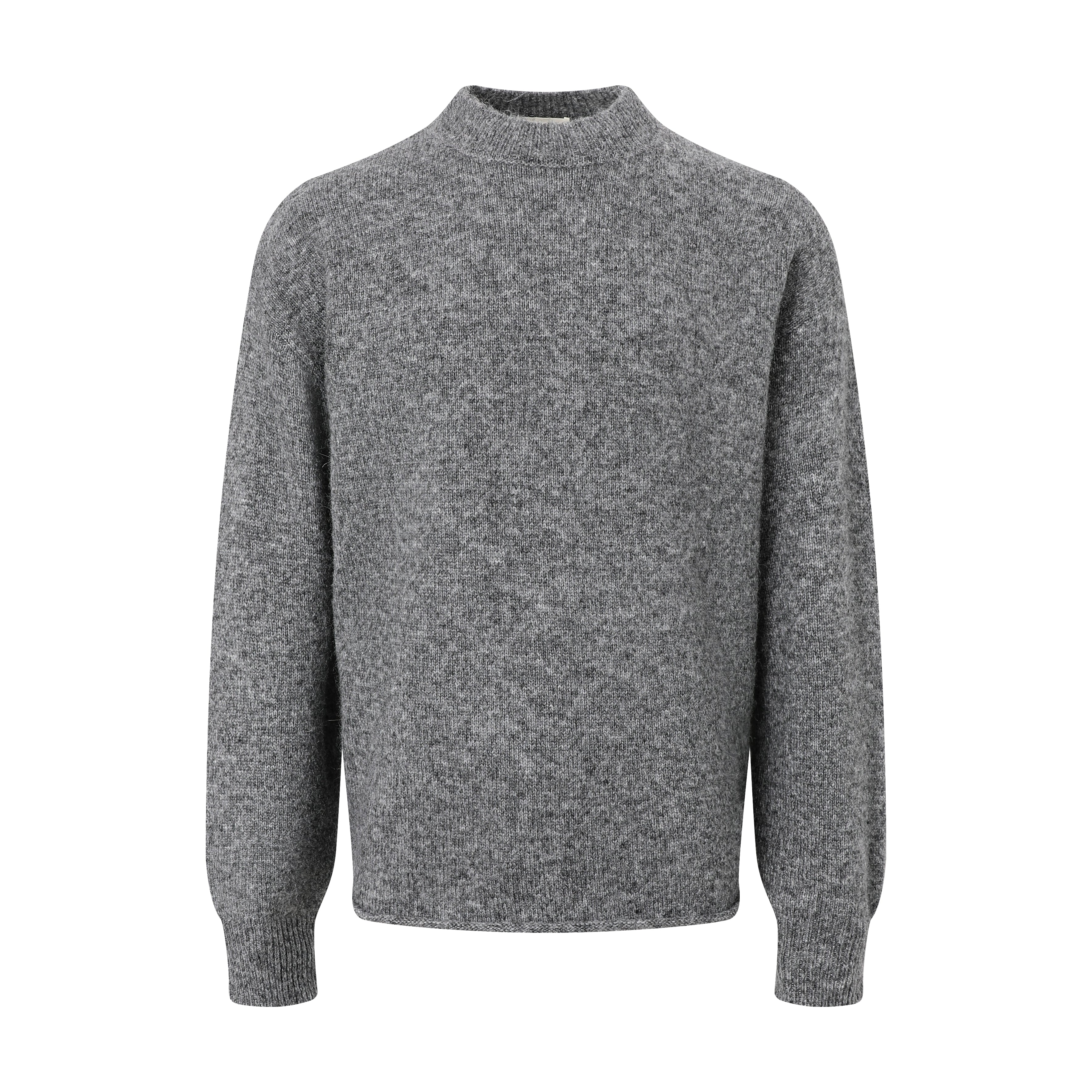 Seth Alpaca-Blend Rolled-Hem Crew Sweater - Image 3