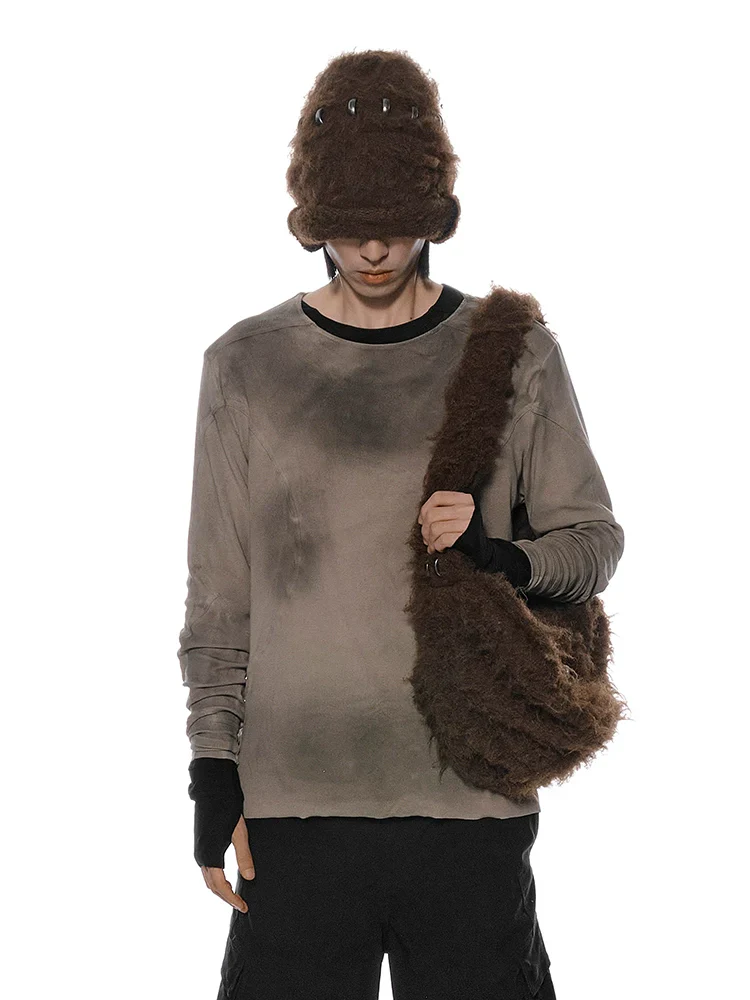 Shaggy Faux-Fur Hobo Bag
