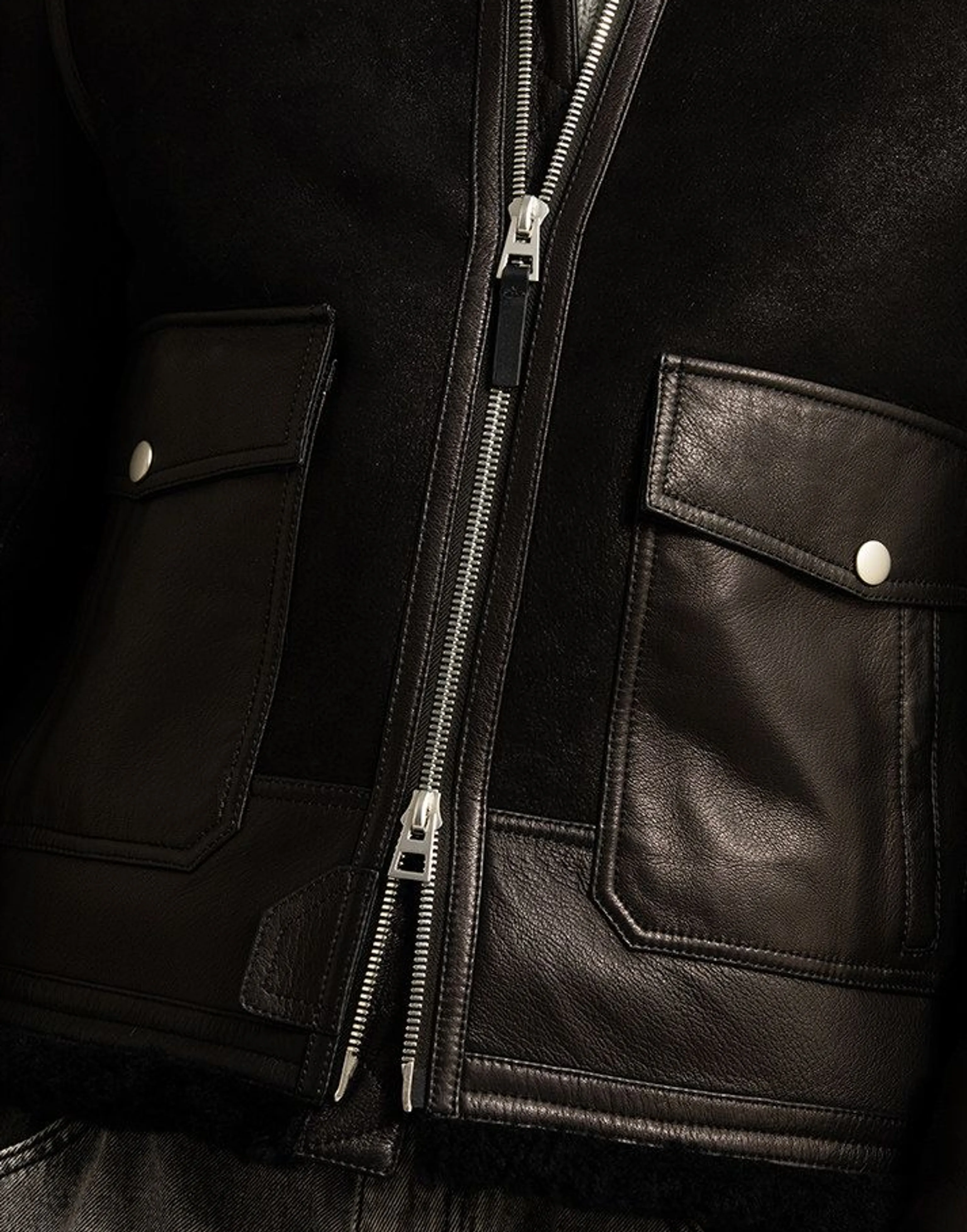 Shearling Aviator Jacket - Image 6