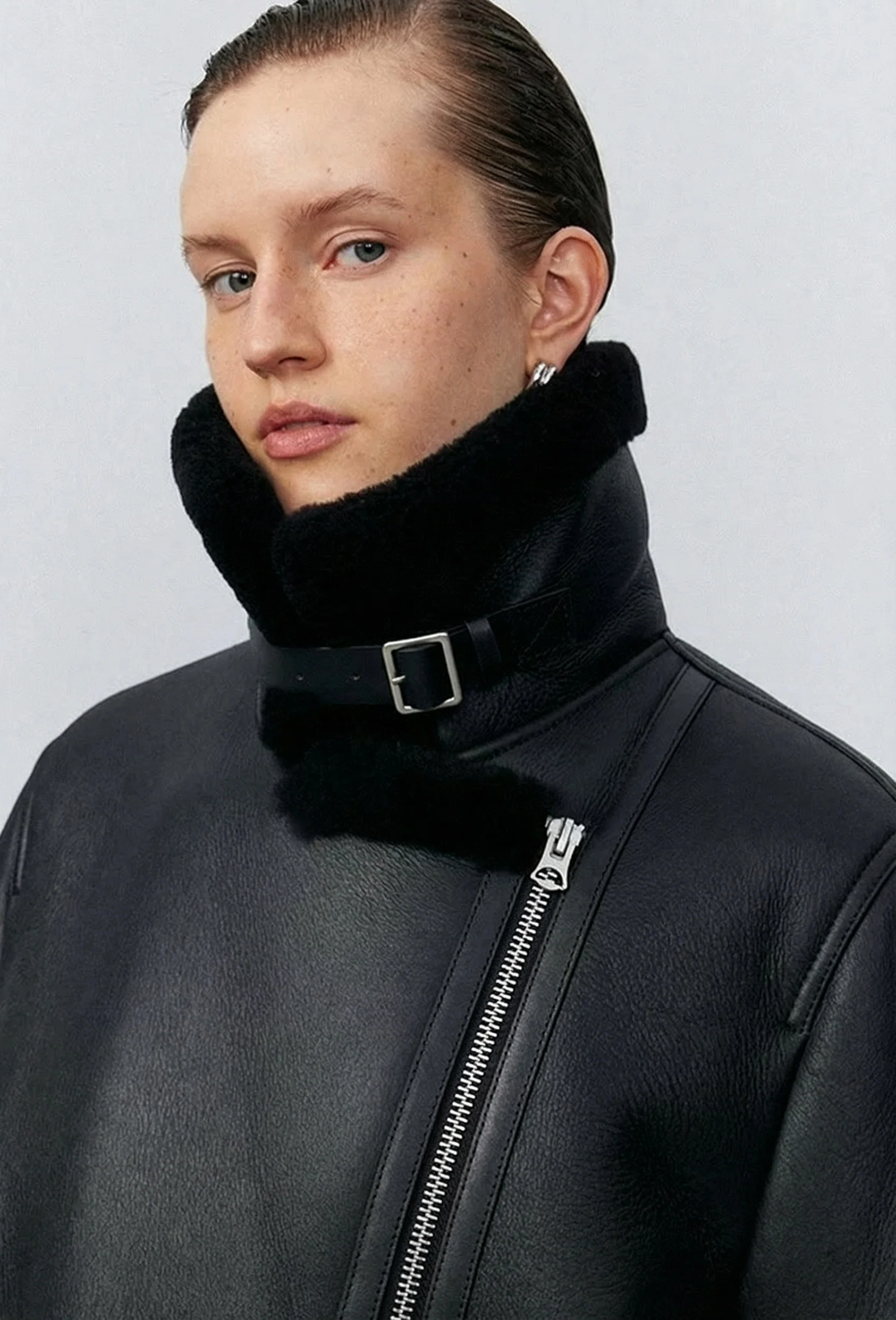 Shearling Aviator Jacket - Image 4