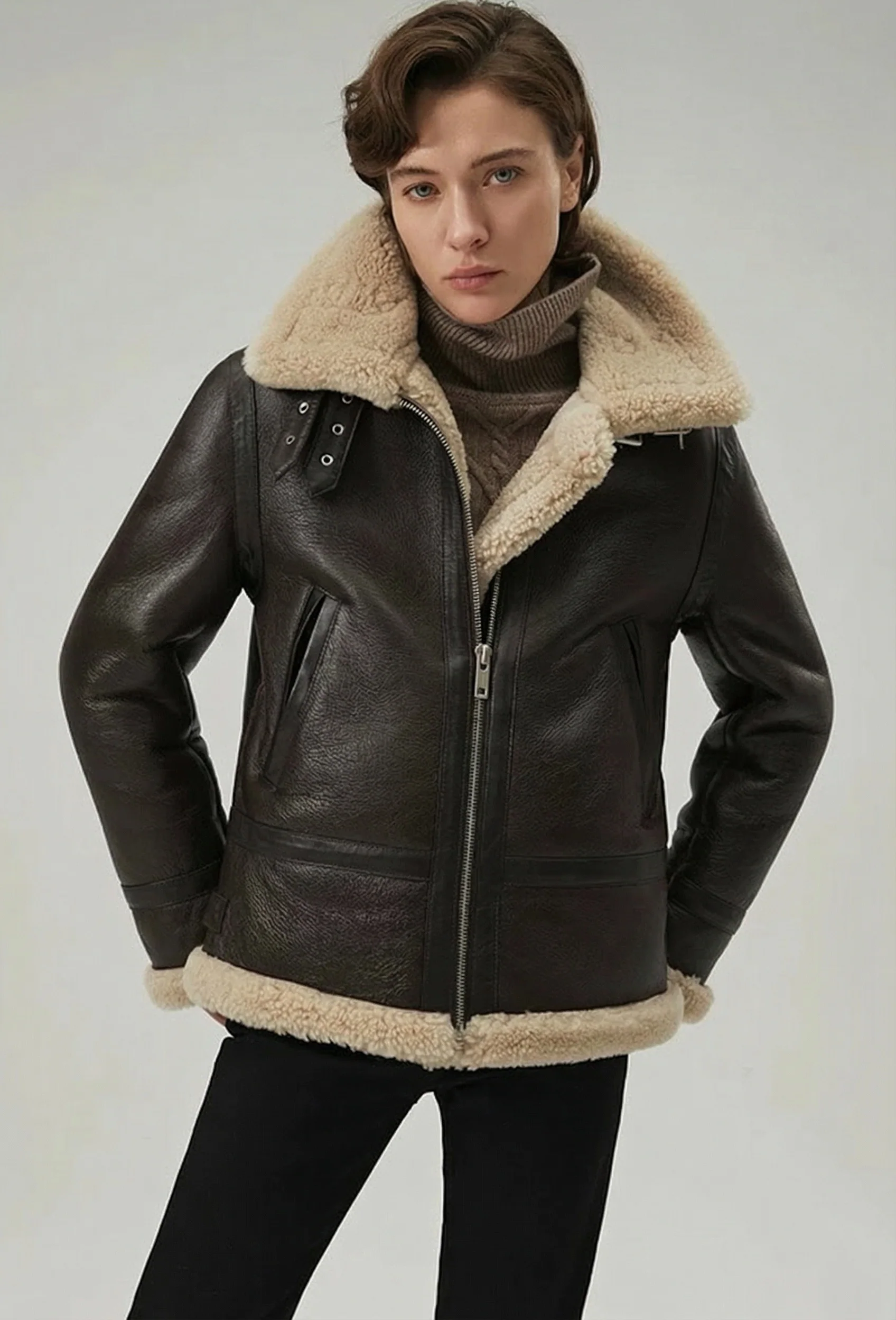Shearling Aviator Jacket - Image 5