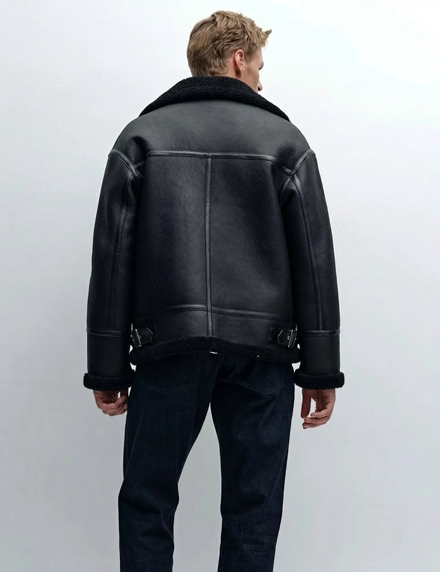 Shearling Aviator Jacket - Image 3