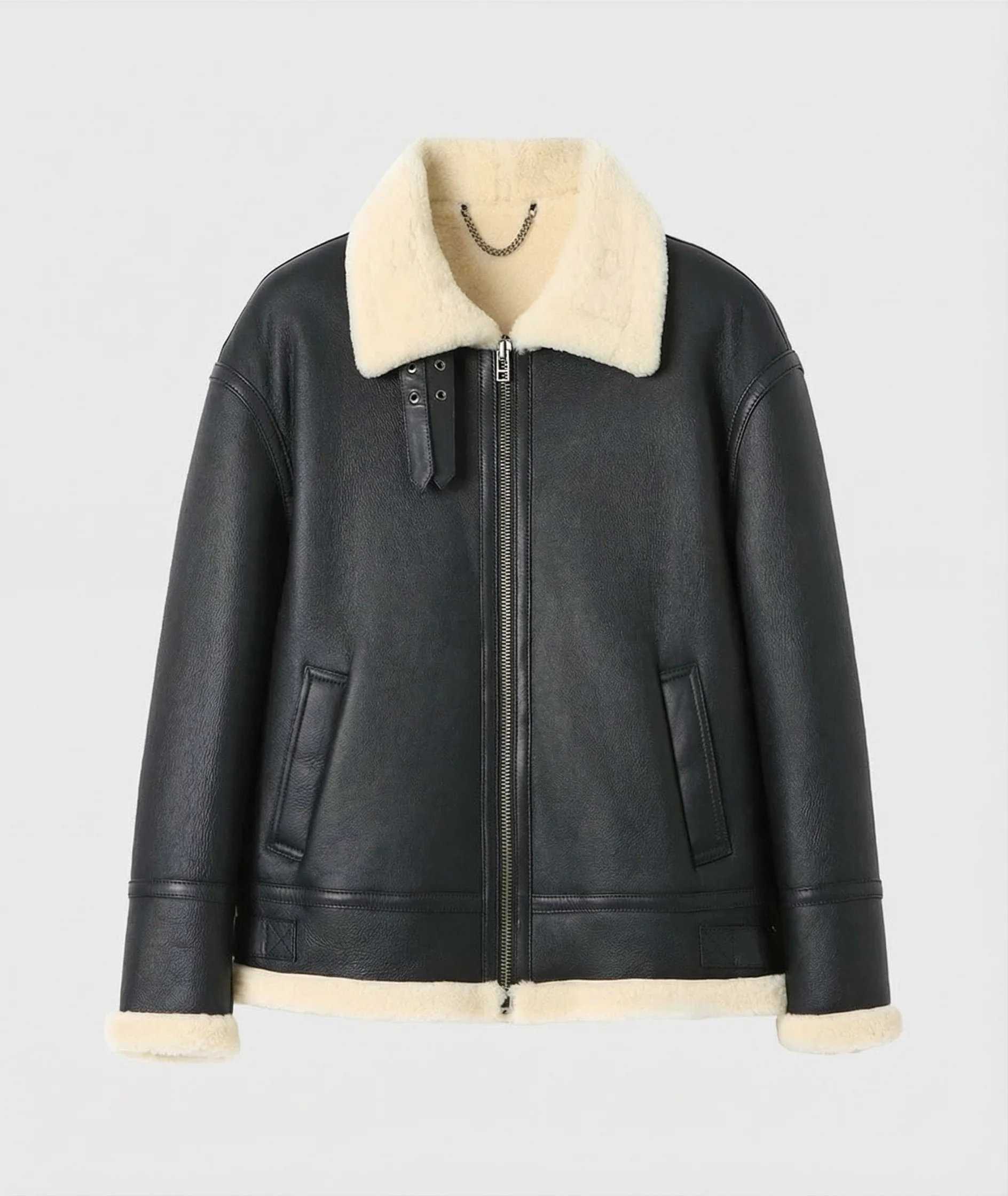 Shearling Aviator Jacket - Image 4