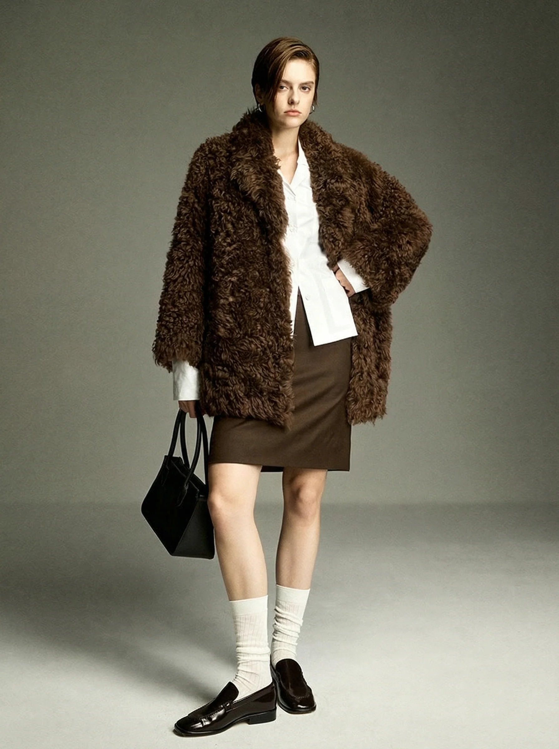 Shearling Blazer Coat - Image 3