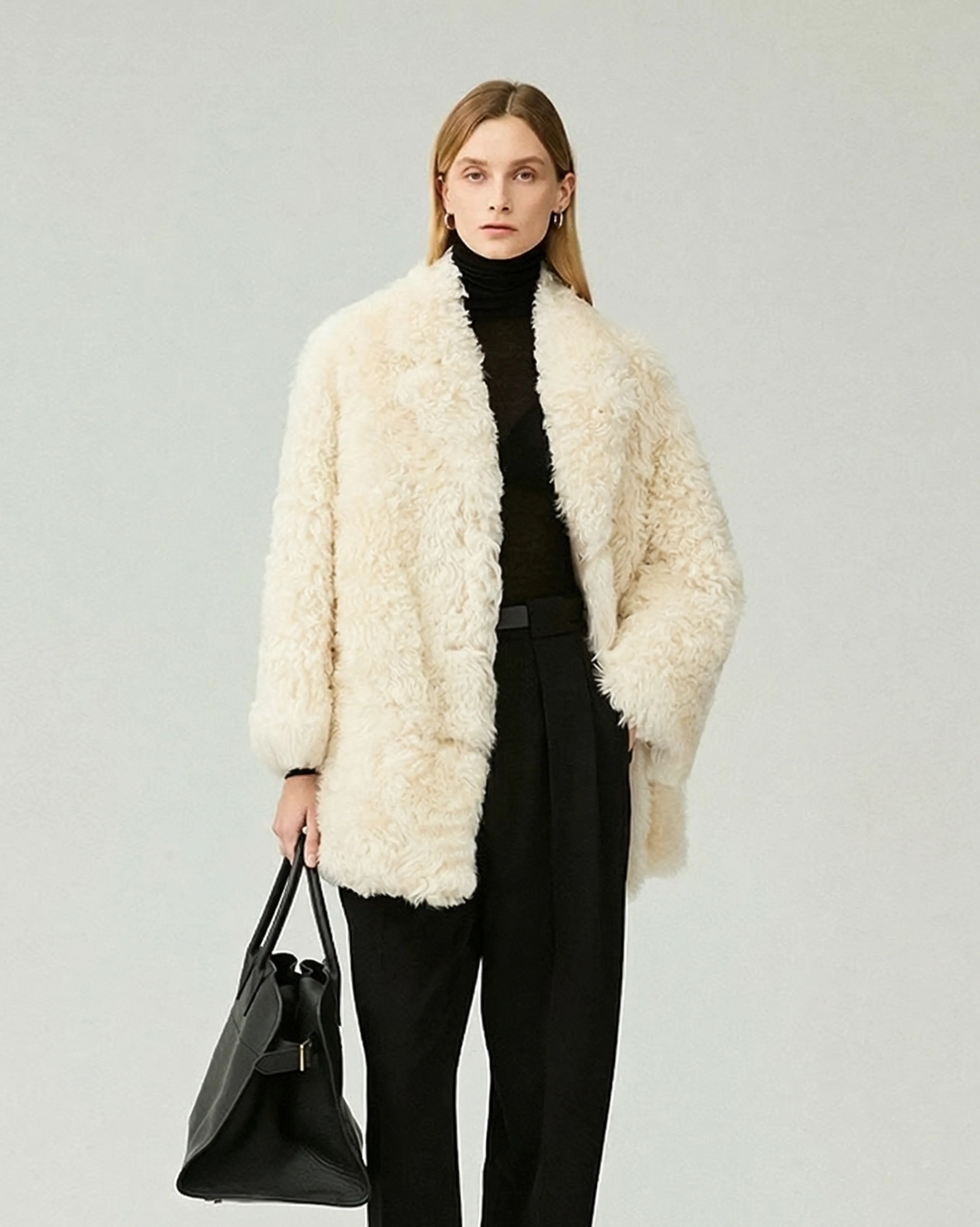 Shearling Blazer Coat - Image 5