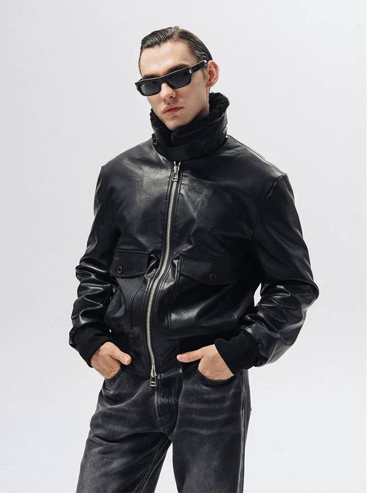 Shearling Collar Bomber - Image 2