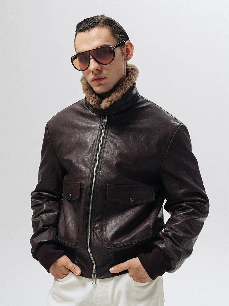 Shearling Collar Bomber - Image 3