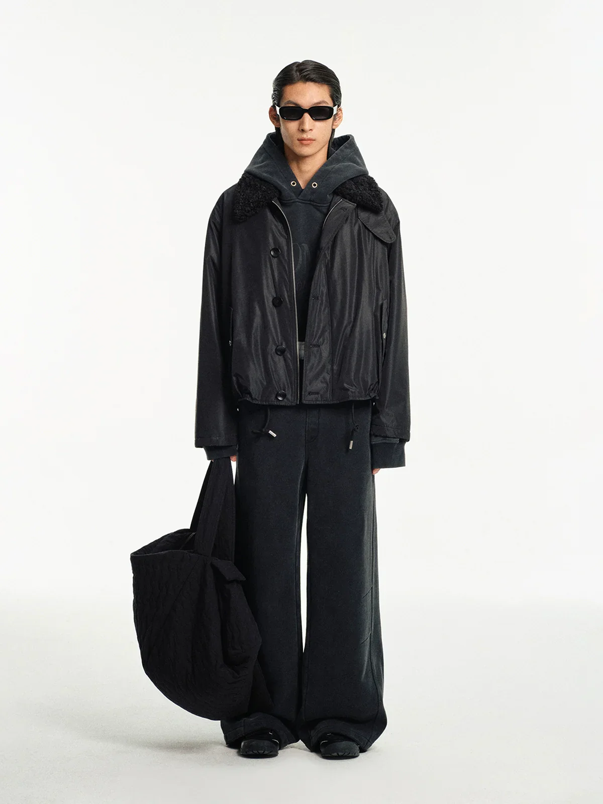 Shearling-Collared Quilted Jacket - Image 4