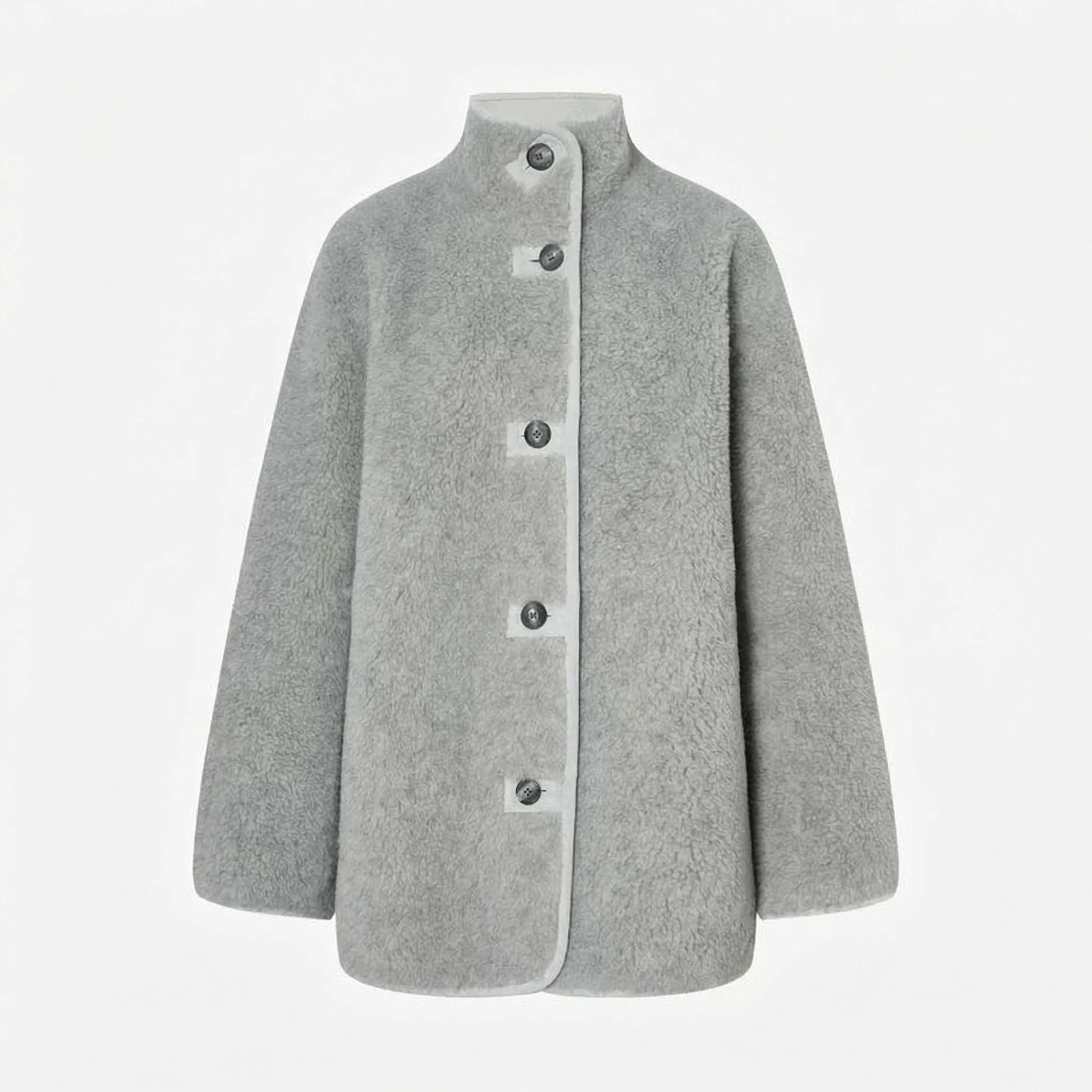 Shearling Snap Jacket - Image 7