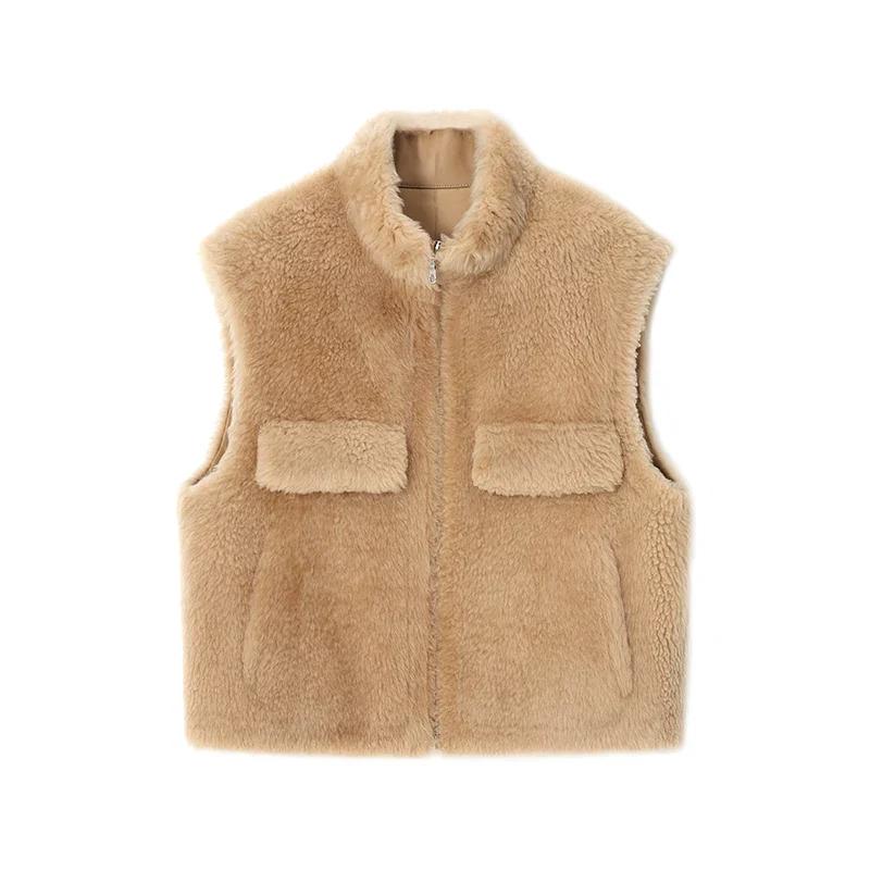 Shearling Zip Vest - Image 2