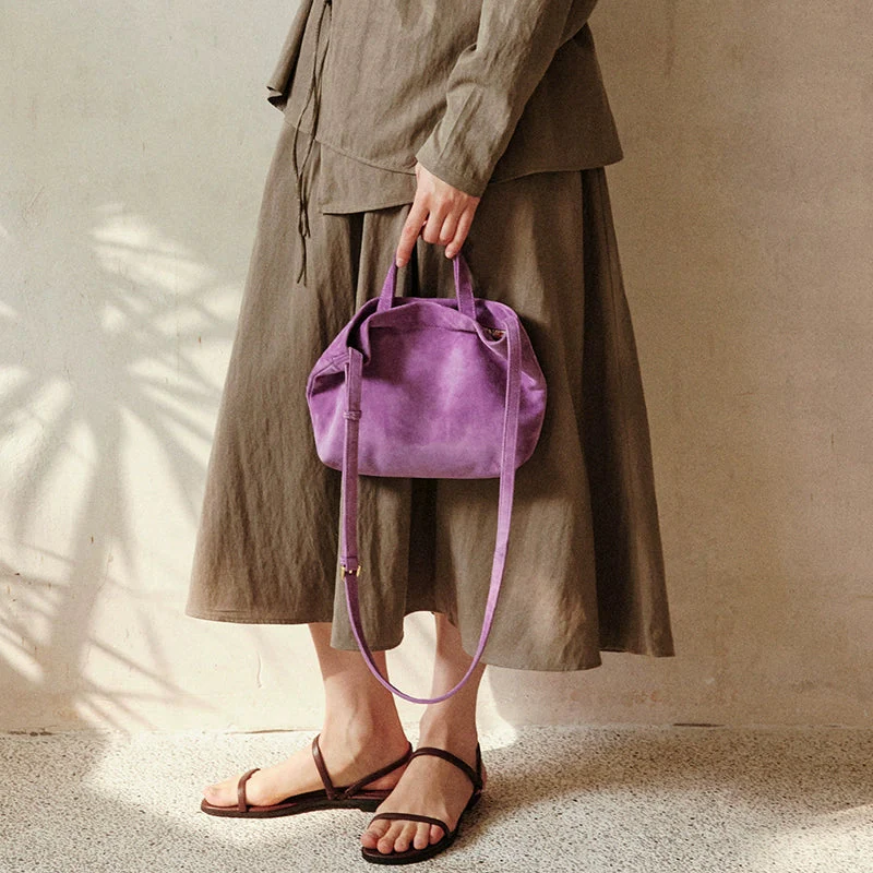 Sheepskin Bucket Tote Bag - Image 7