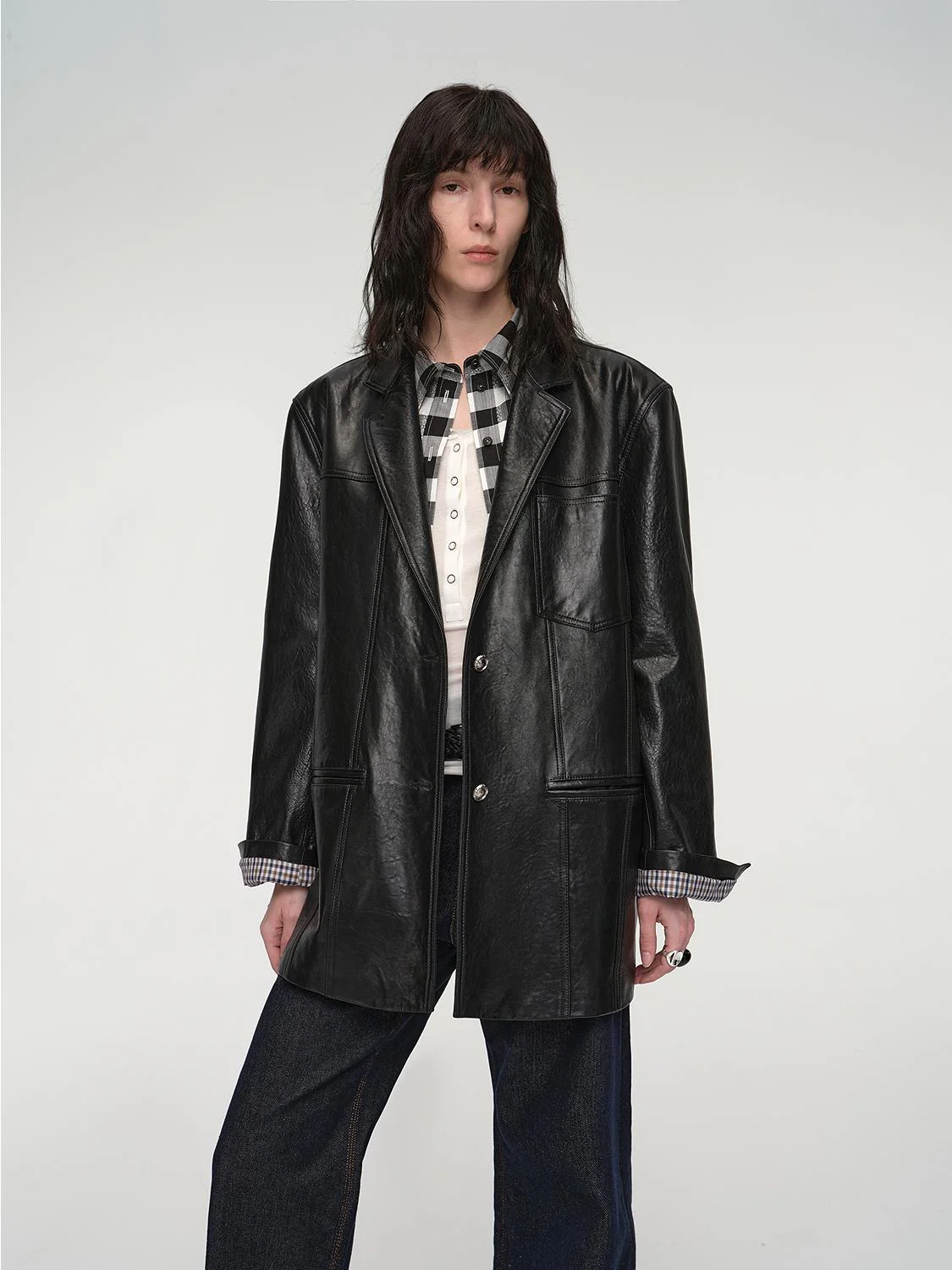 Sheepskin Leather Jacket - Image 3