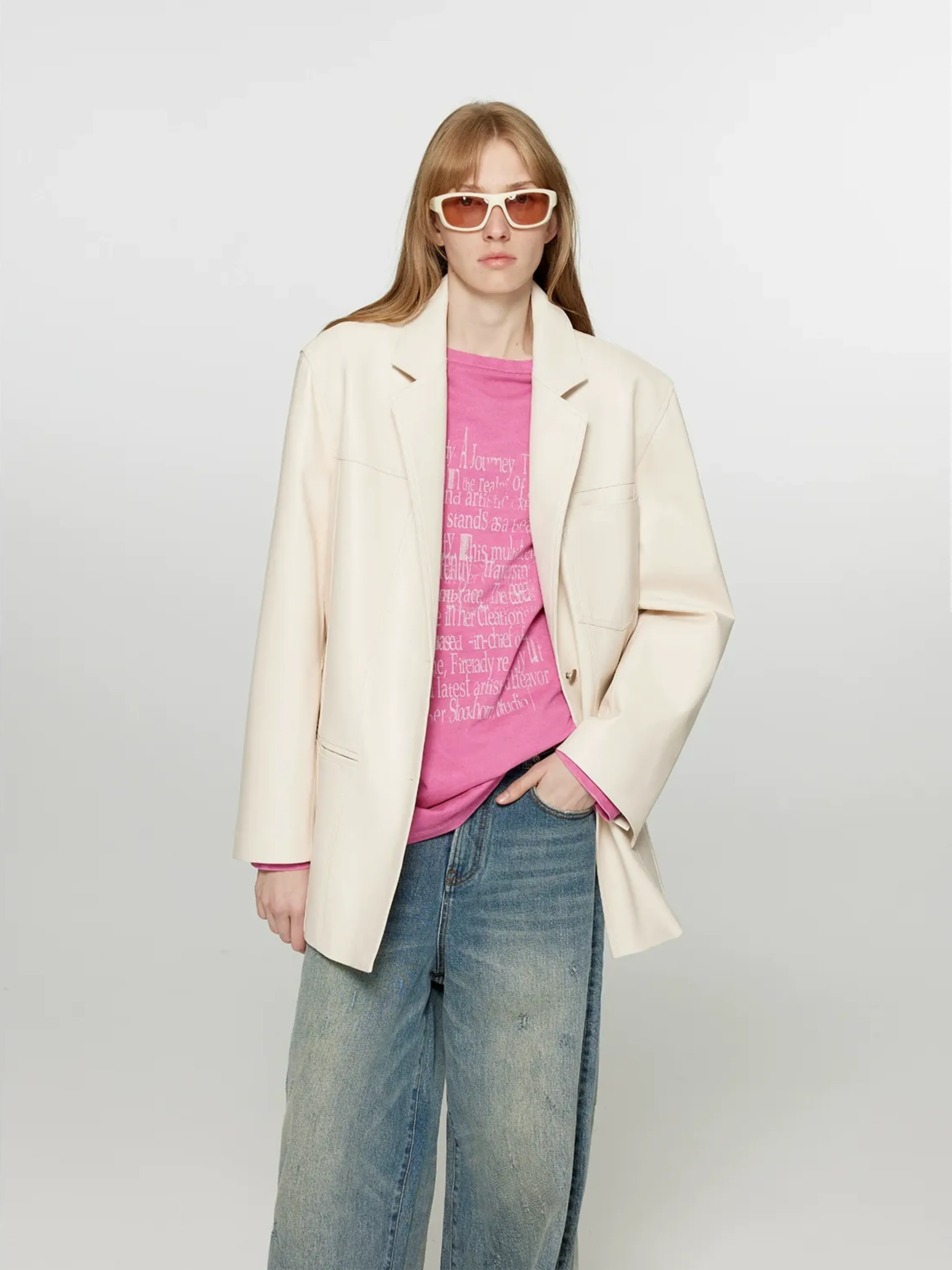 Sheepskin Leather Jacket - Image 7