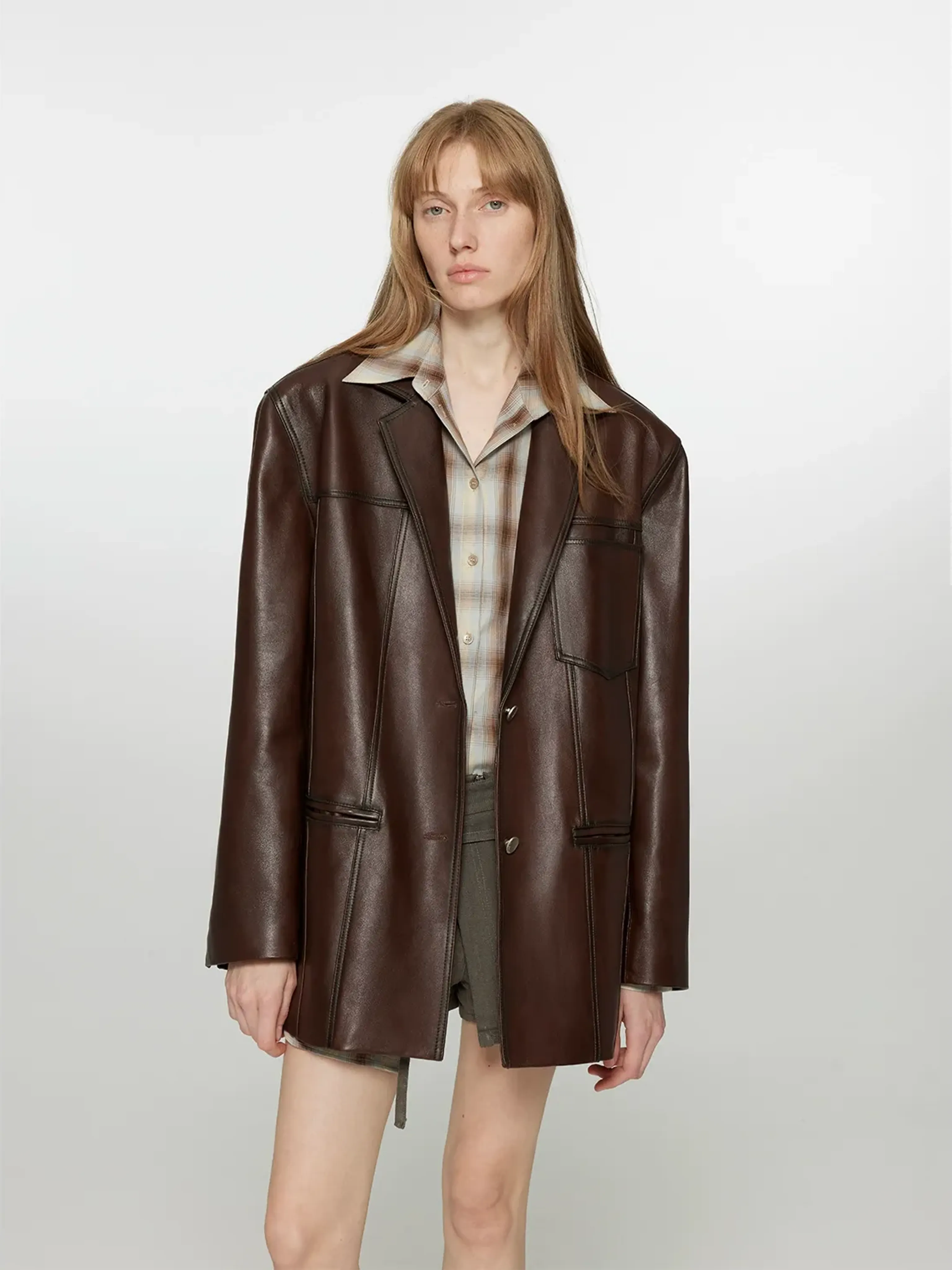 Sheepskin Leather Jacket - Image 9