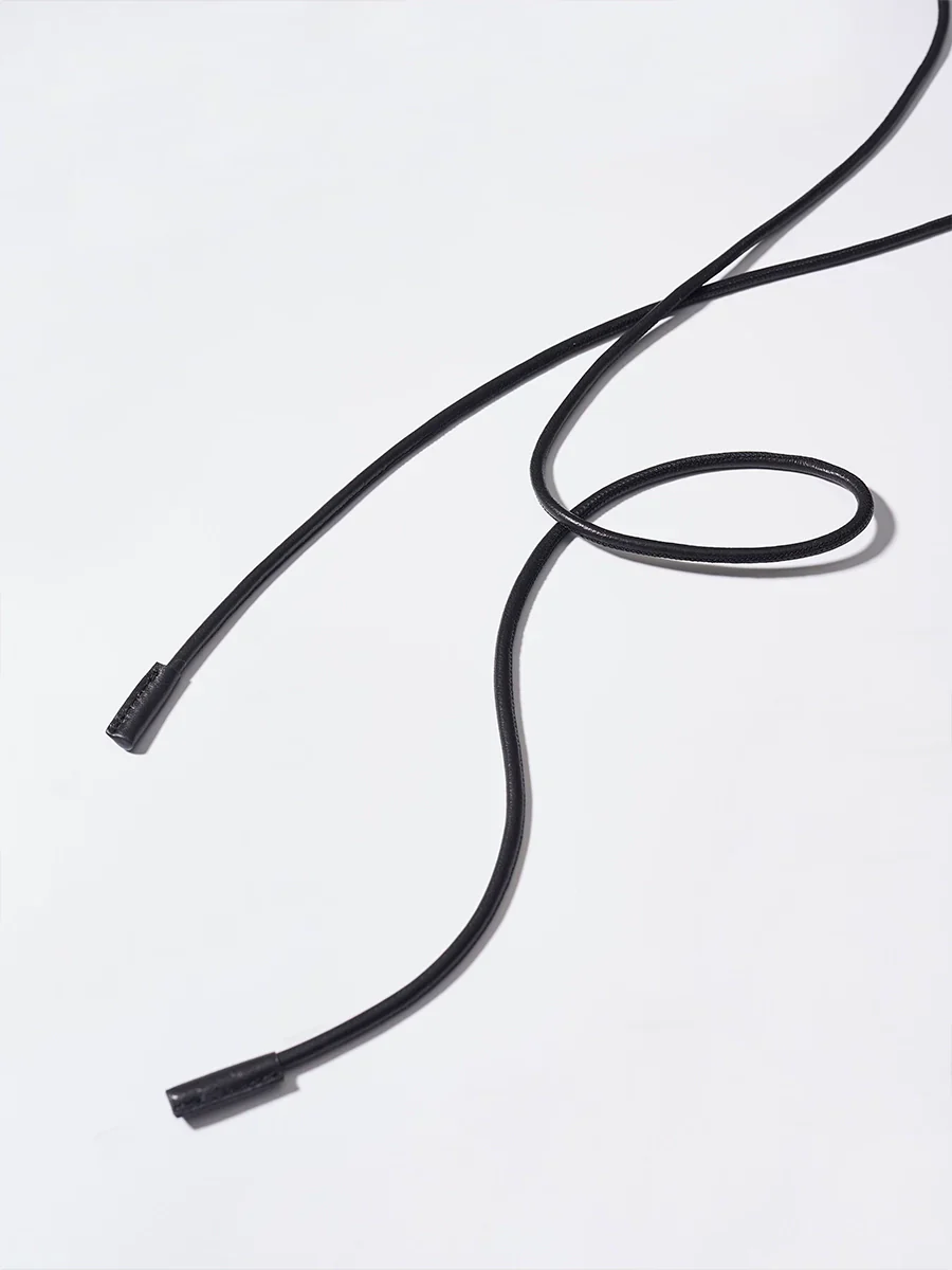Sheepskin Leather Slim Wrap Belt - Image 3
