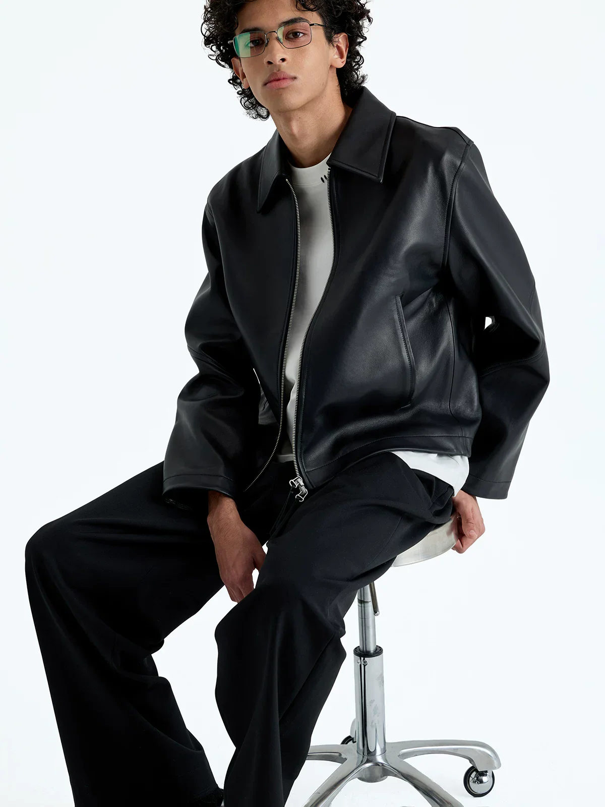Sheepskin Zip Jacket - Image 4