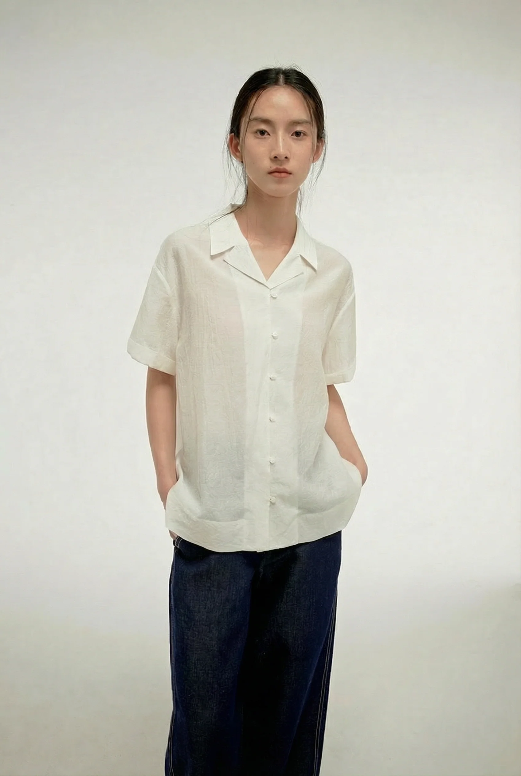 Sheer Camp-Collar Shirt - Image 2