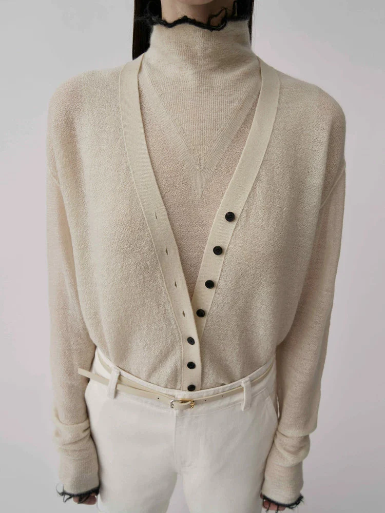 Sheer Mohair Cardigan - Image 4