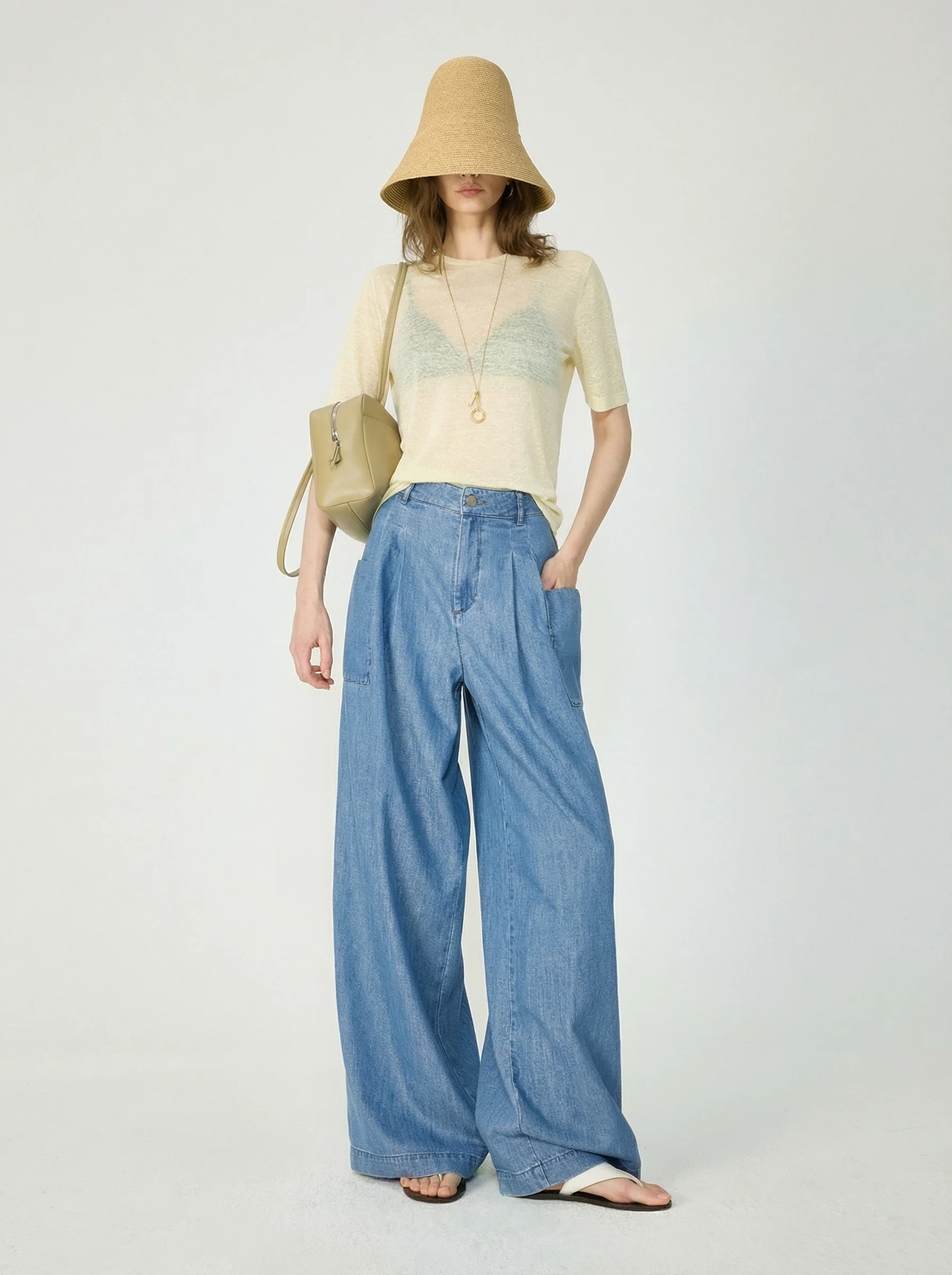 Shimmer Wide-Leg Jeans - Image 6