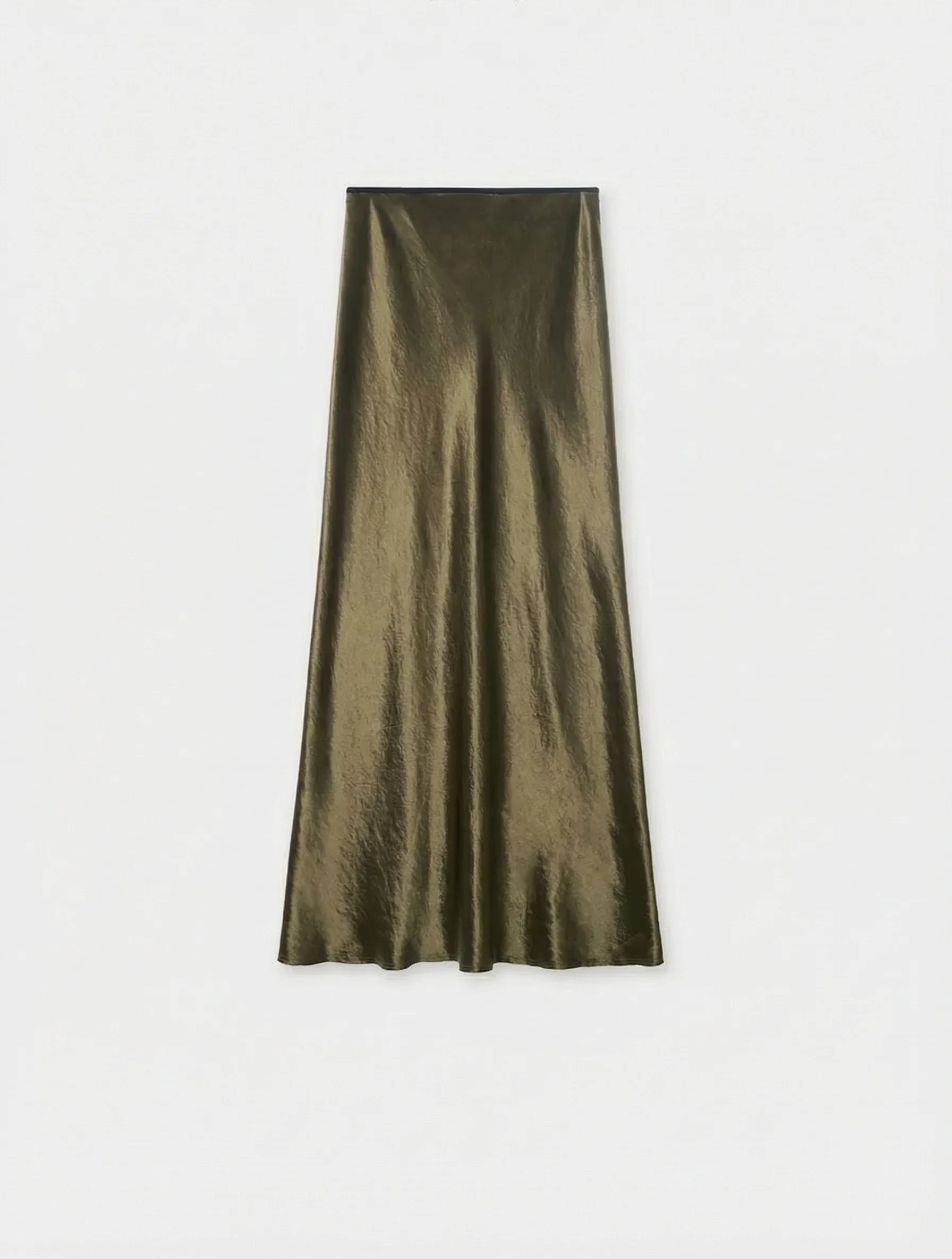 Shiny Twill Maxi Skirt - Image 5