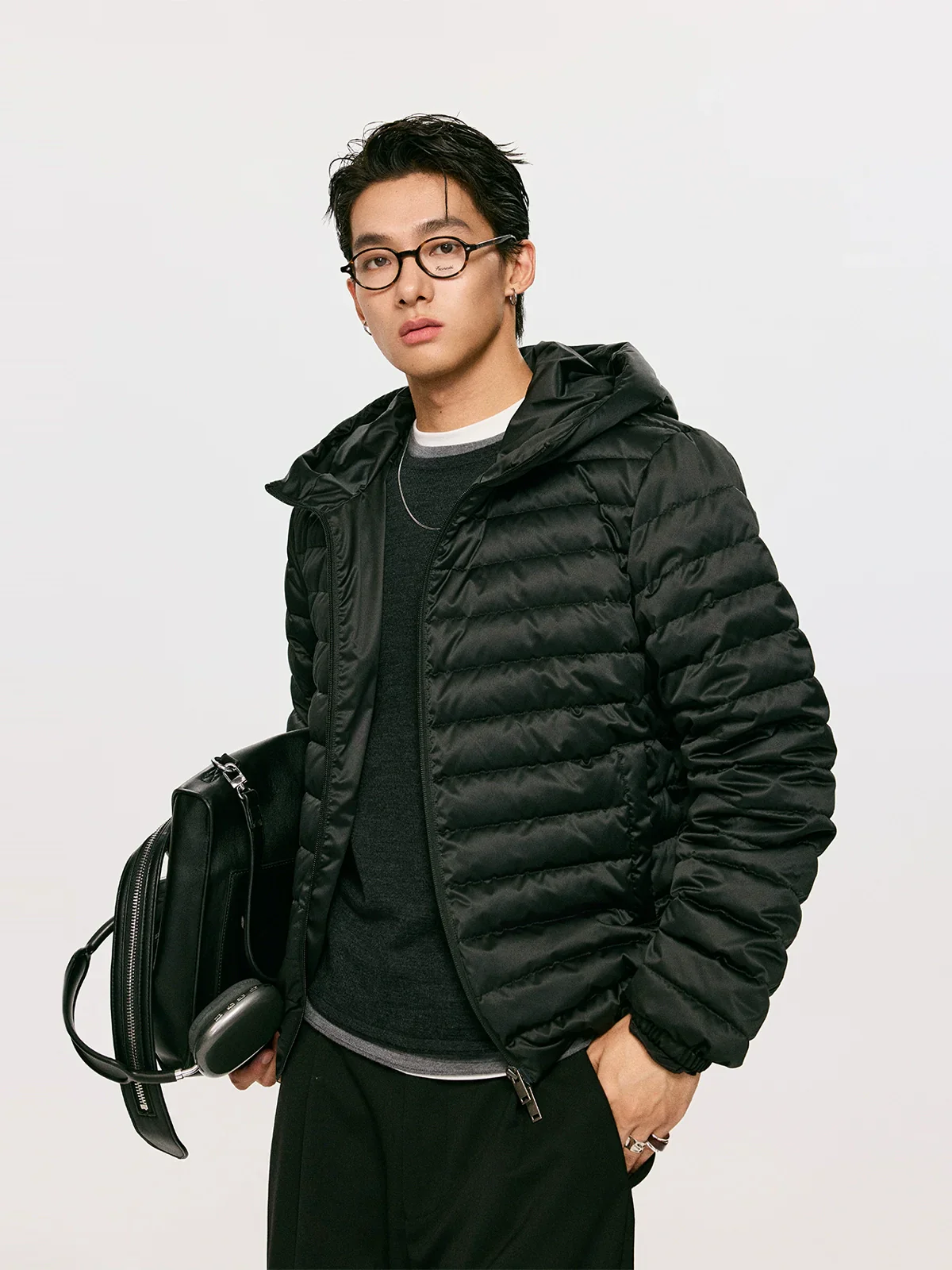 Short Hooded Down Jacket