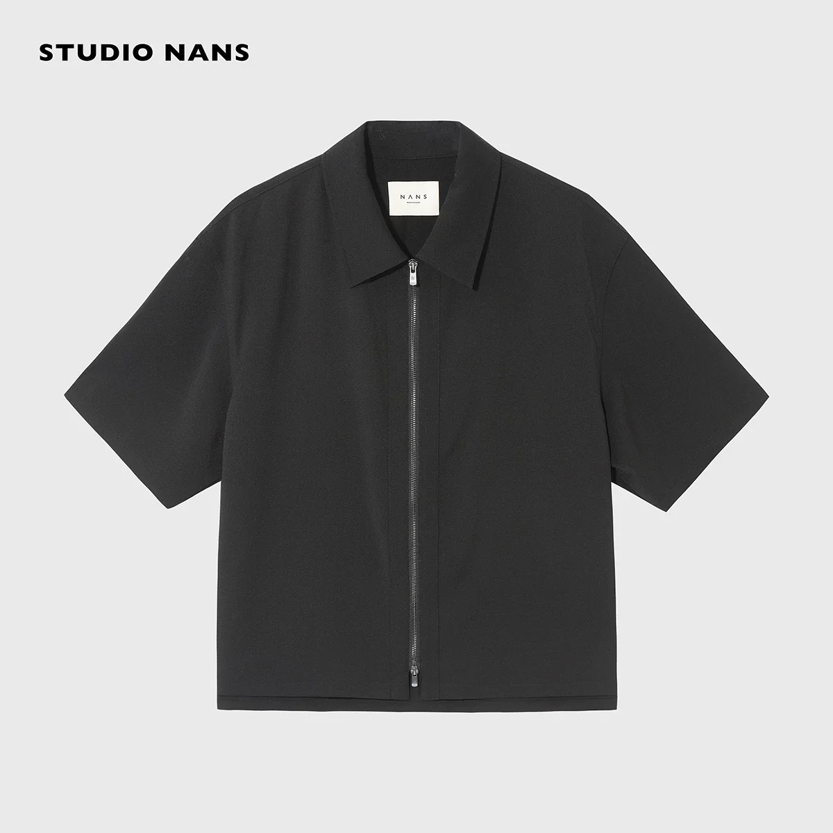 Short-Sleeve Two-Way Zip Overshirt - Image 7