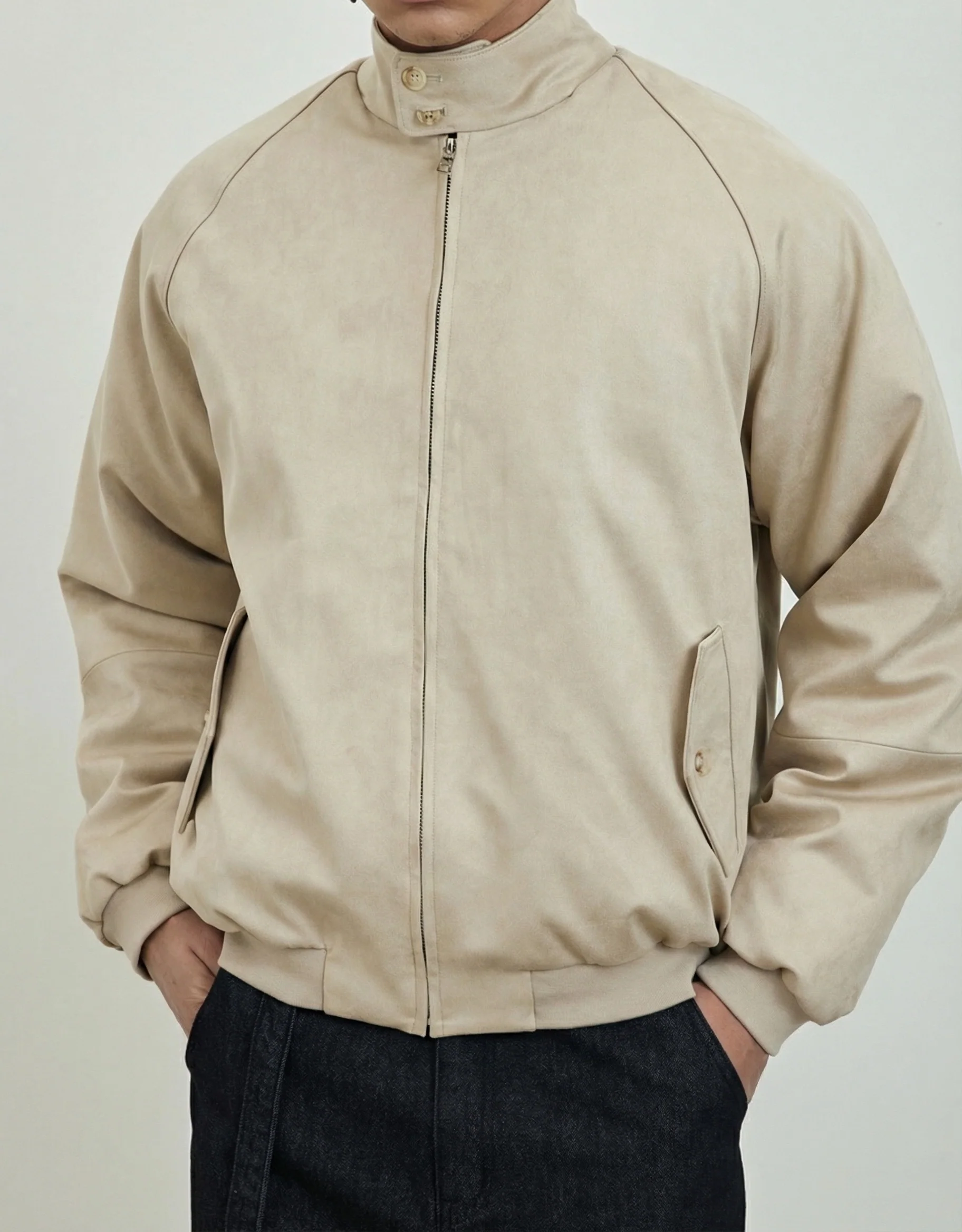 Short Suede Down Jacket - Image 7