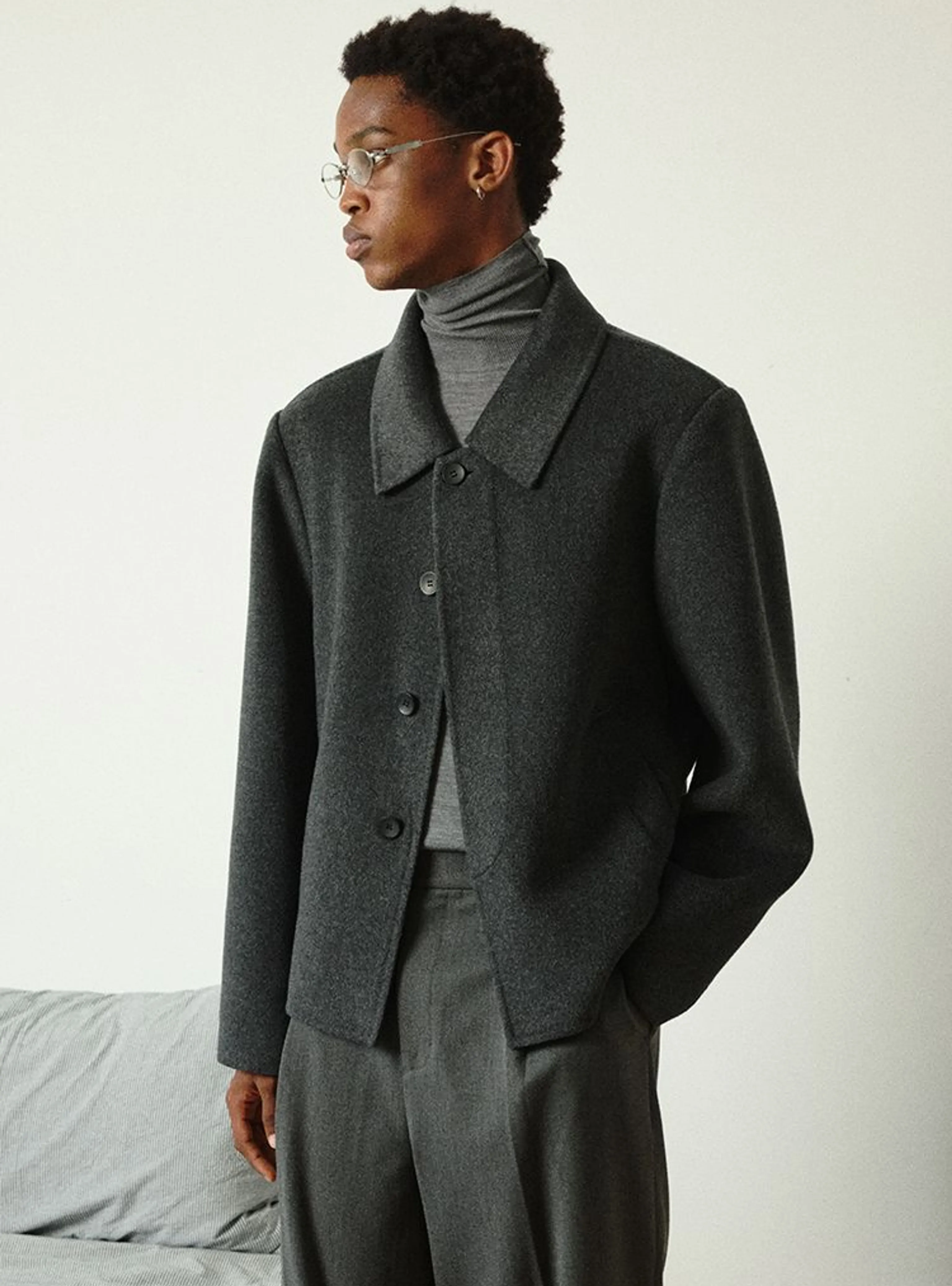Short Wool-Cashmere Jacket - Image 9