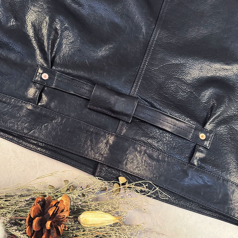 Shrunken Horsehide Trucker Jacket - Image 4