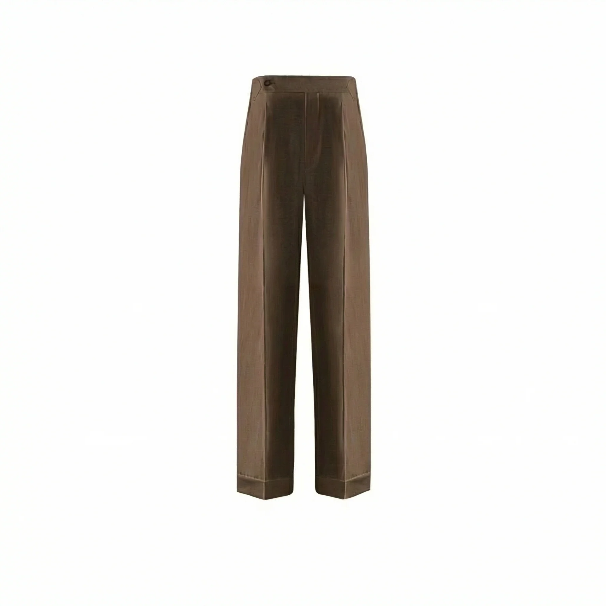Side-Adjuster Wool Trousers - Image 7