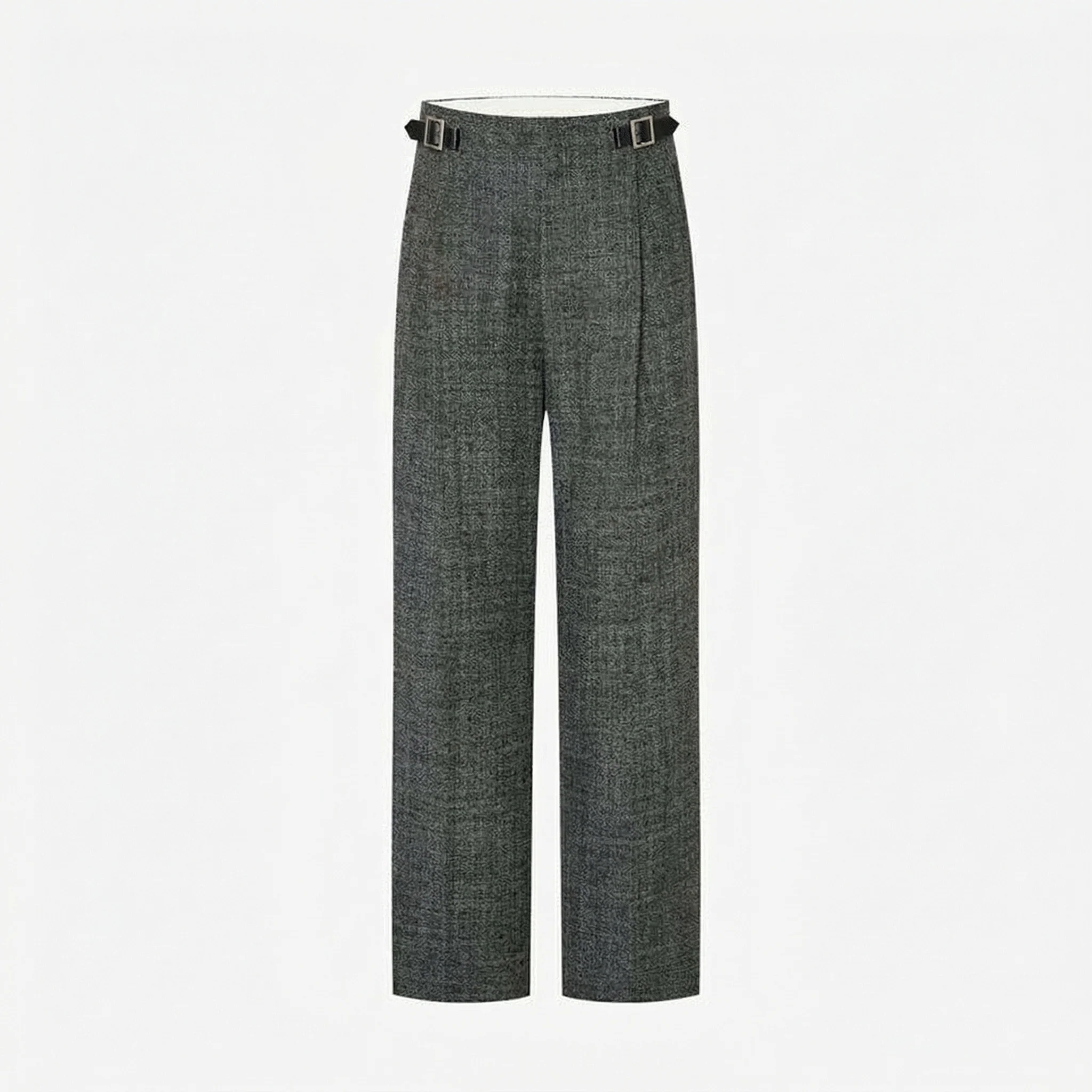 Side-Buckle Wide Trousers - Image 6