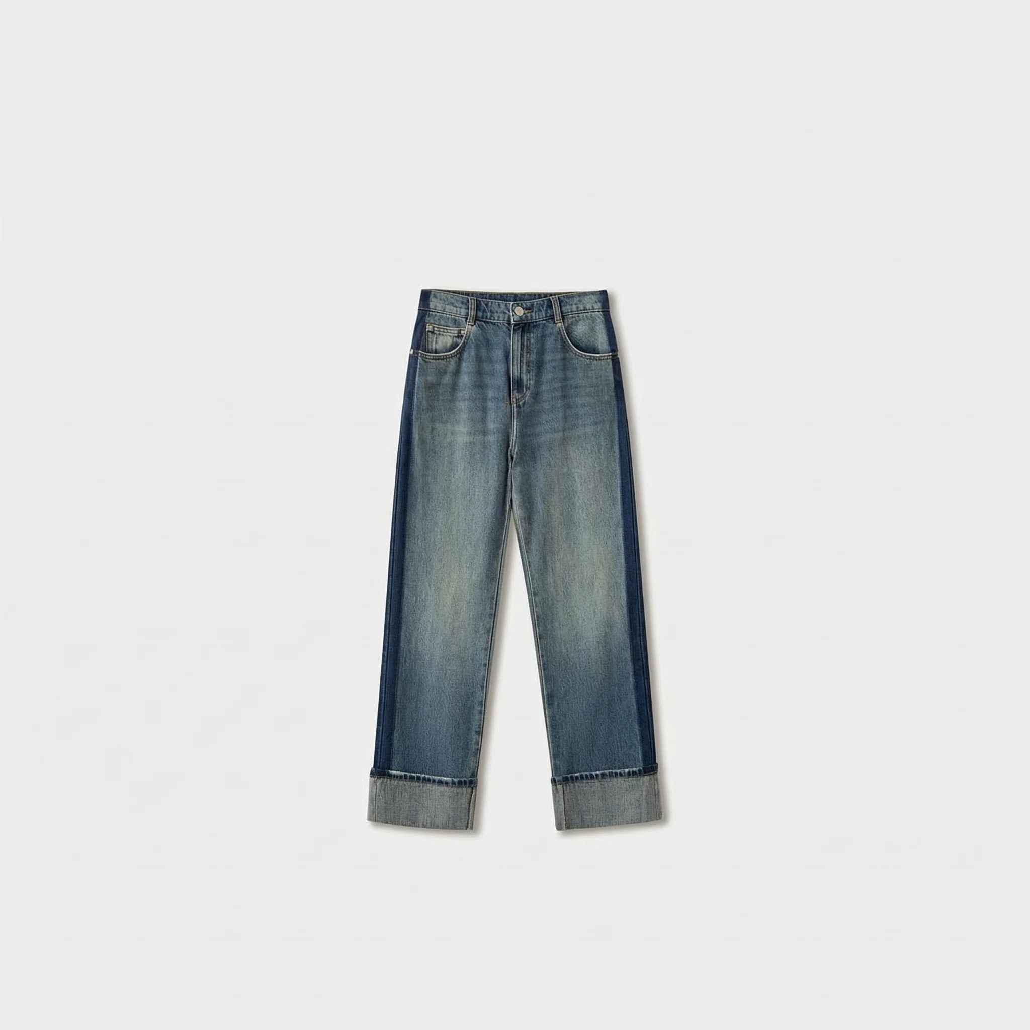 Side Panel Straight Jeans - Image 6