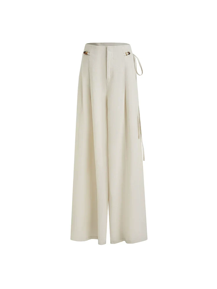 Side-Tie Wide-Leg Pants - Image 4