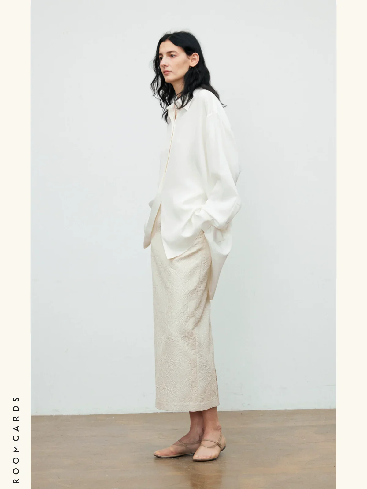 Silk-Blend Jacquard Midi Skirt - Image 2