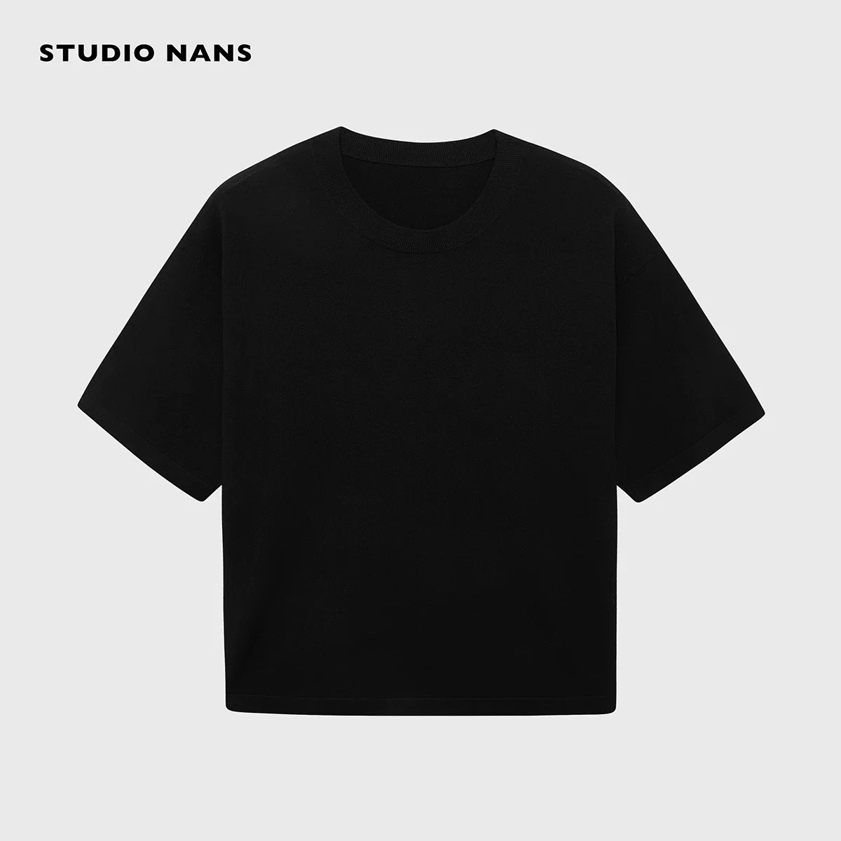 Silk Blend Narrow Crew T-Shirt - Image 7