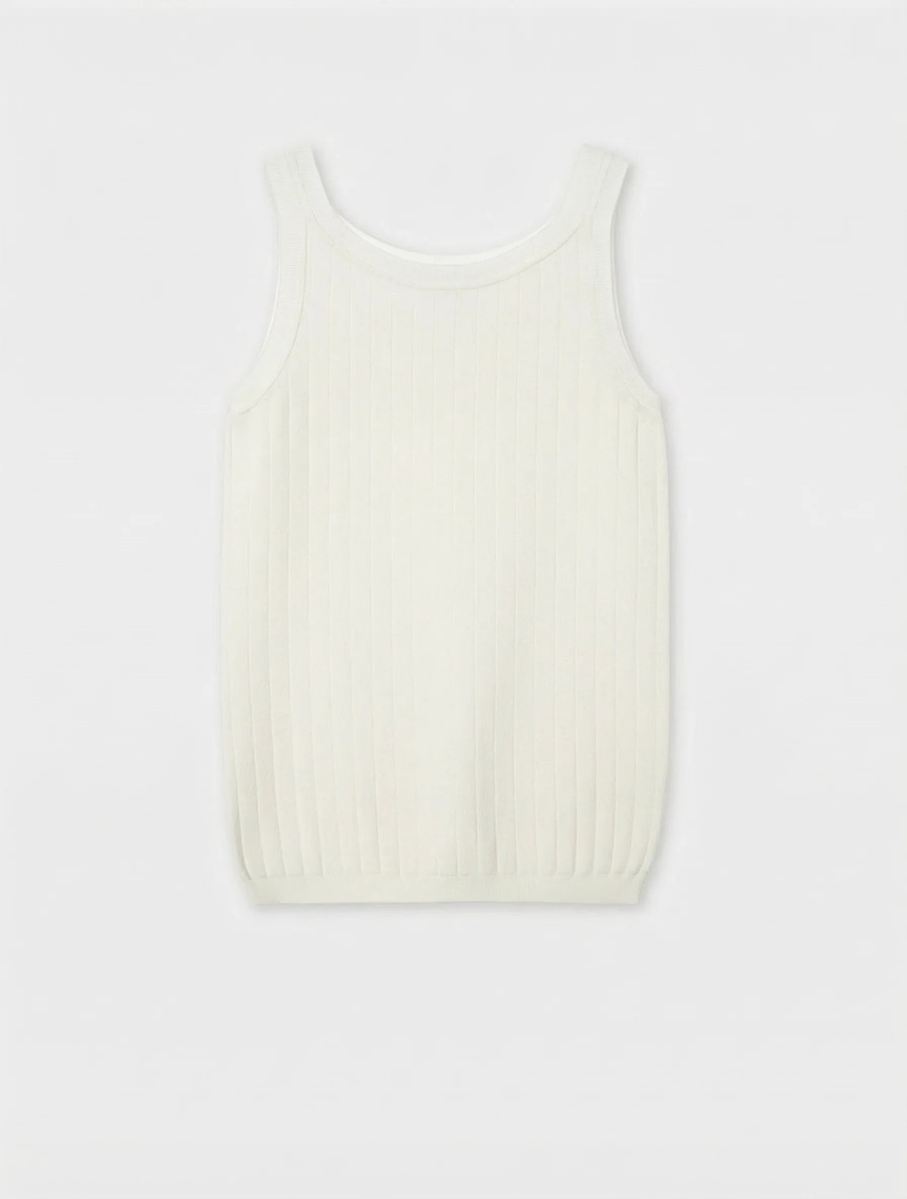 Silk-Blend Ribbed Tank - Image 7